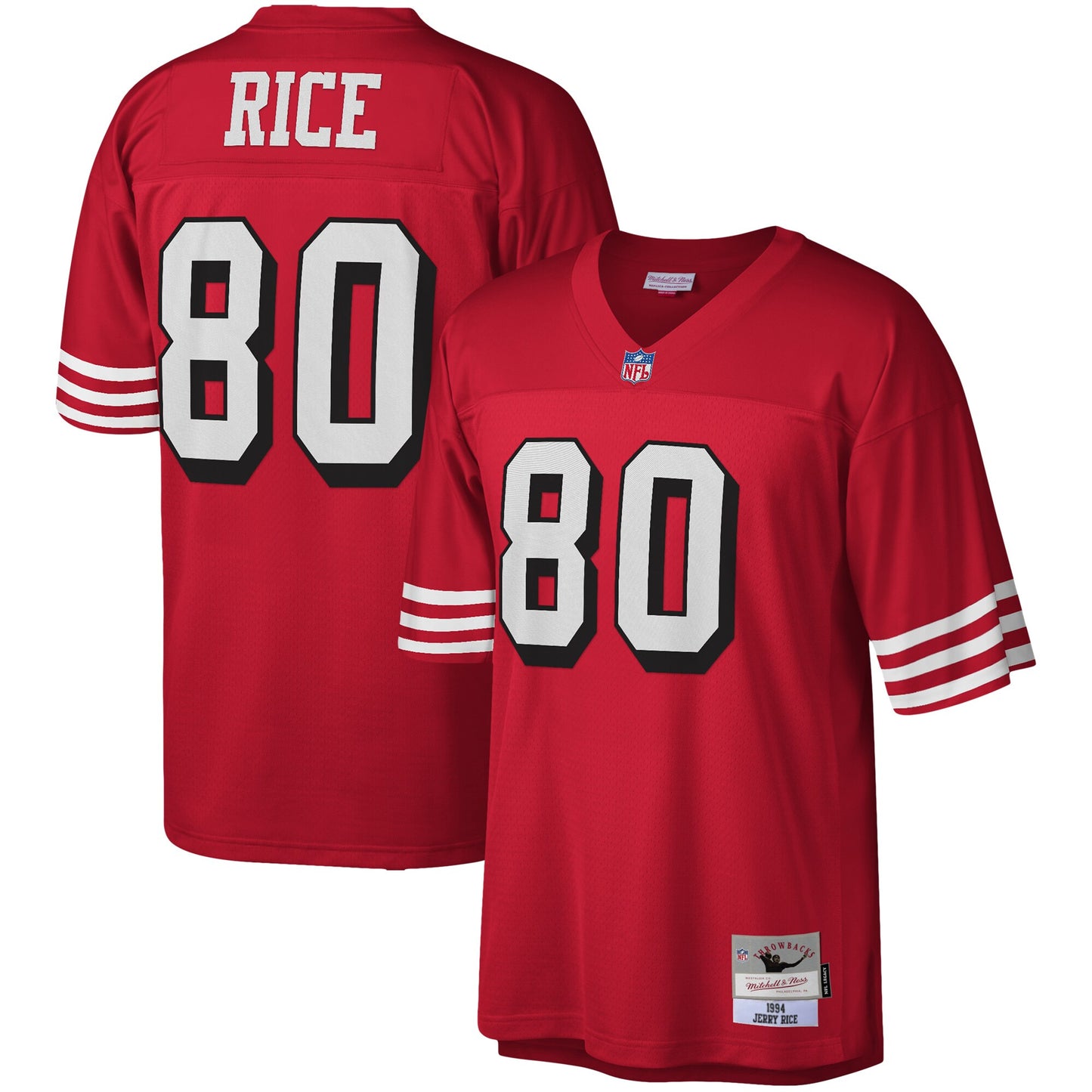 Jerry Rice San Francisco 49ers Mitchell & Ness Legacy Replica Jersey - Scarlet
