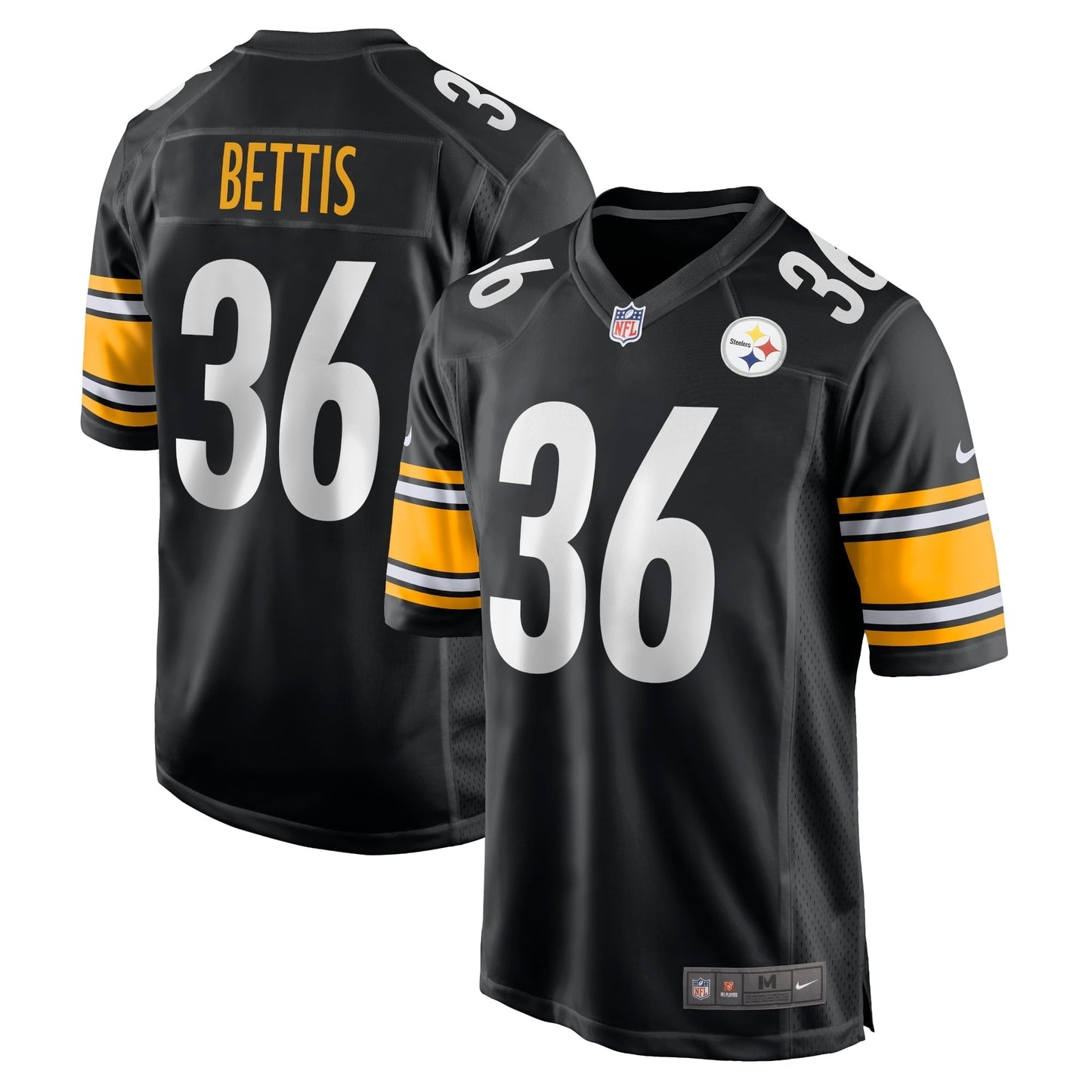 Men's Nike Jerome Bettis Black Pittsburgh Steelers Retired Player Game Jersey
