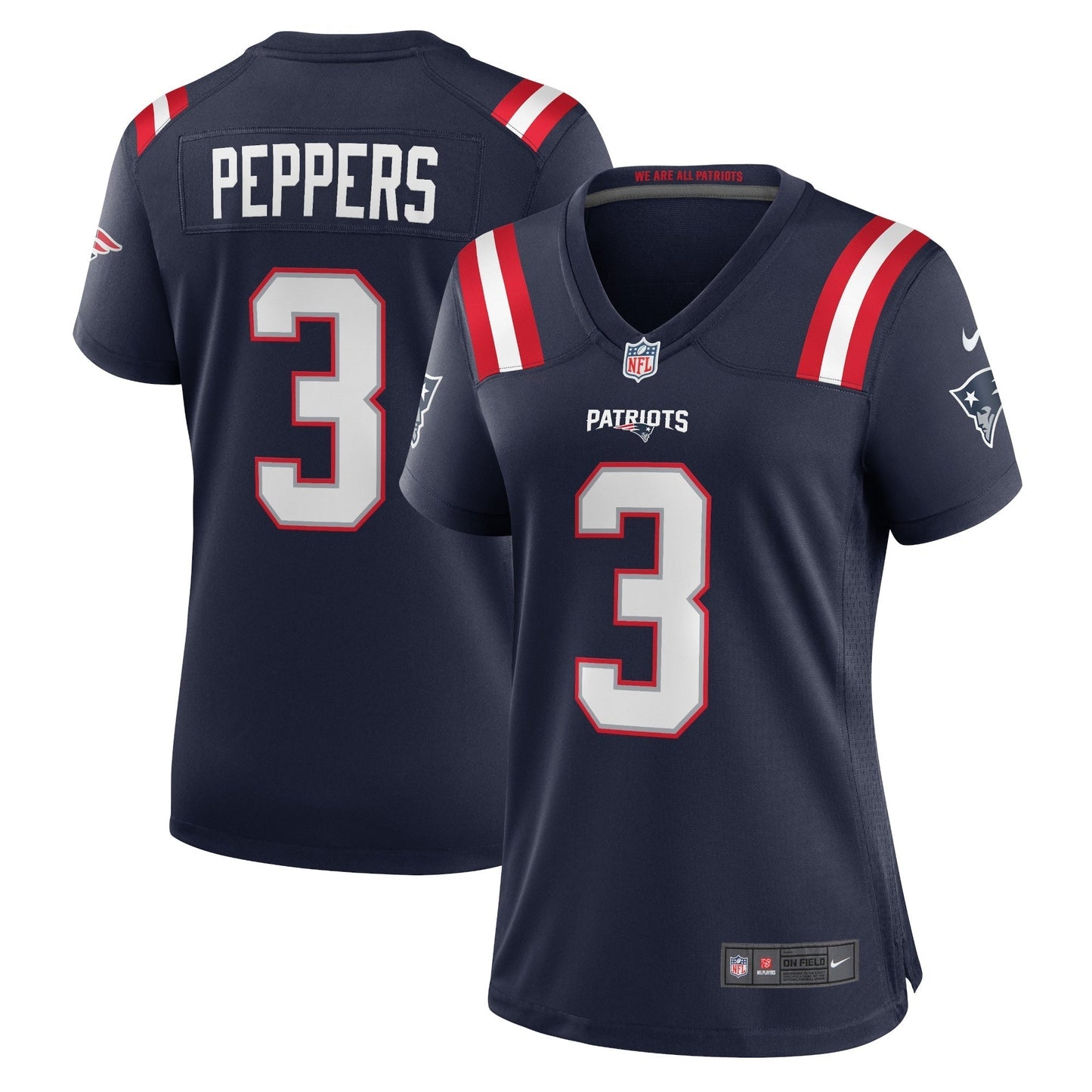 Women's Nike Jabrill Peppers Navy New England Patriots Game Jersey