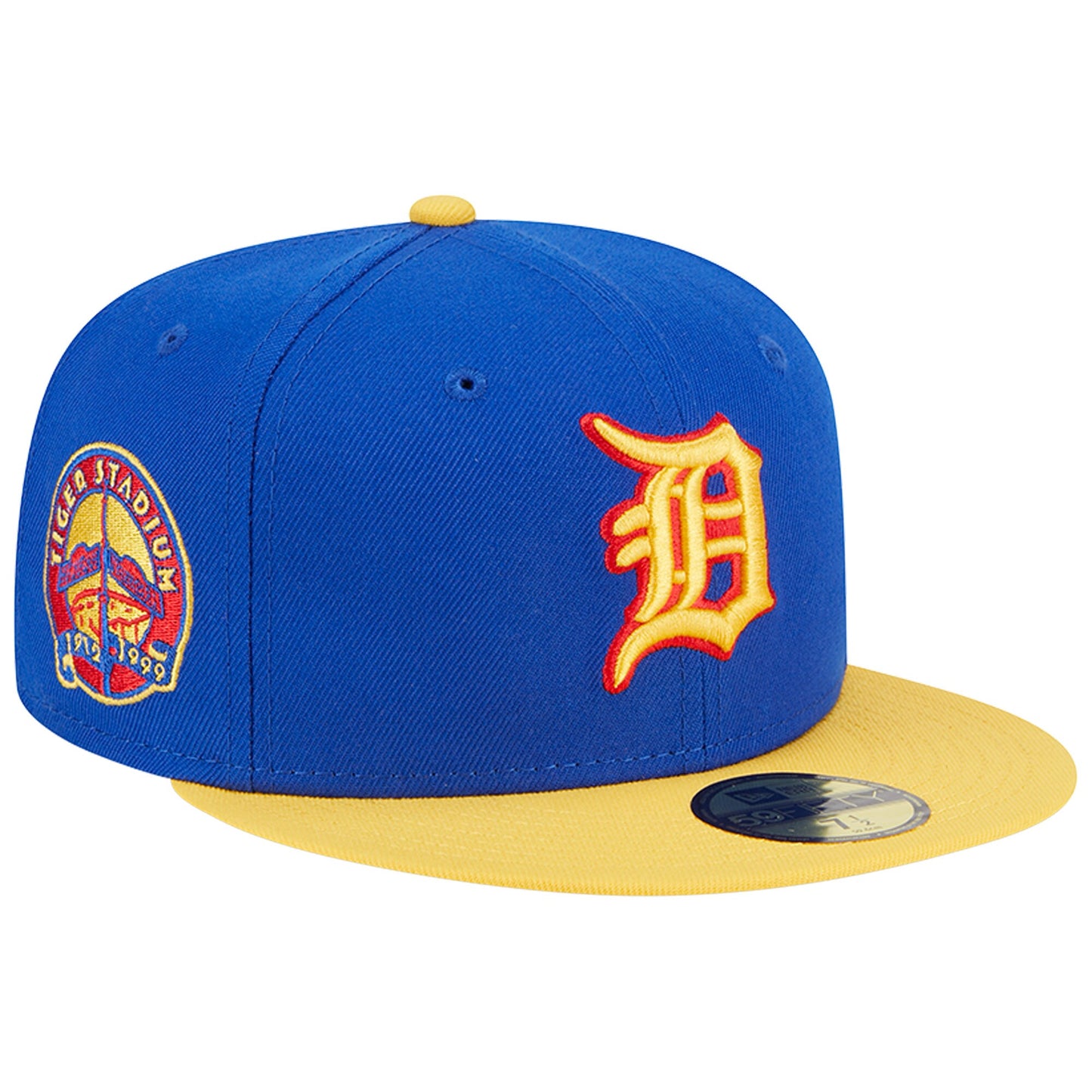 Detroit Tigers New Era Empire 59FIFTY Fitted Hat - Royal/Yellow