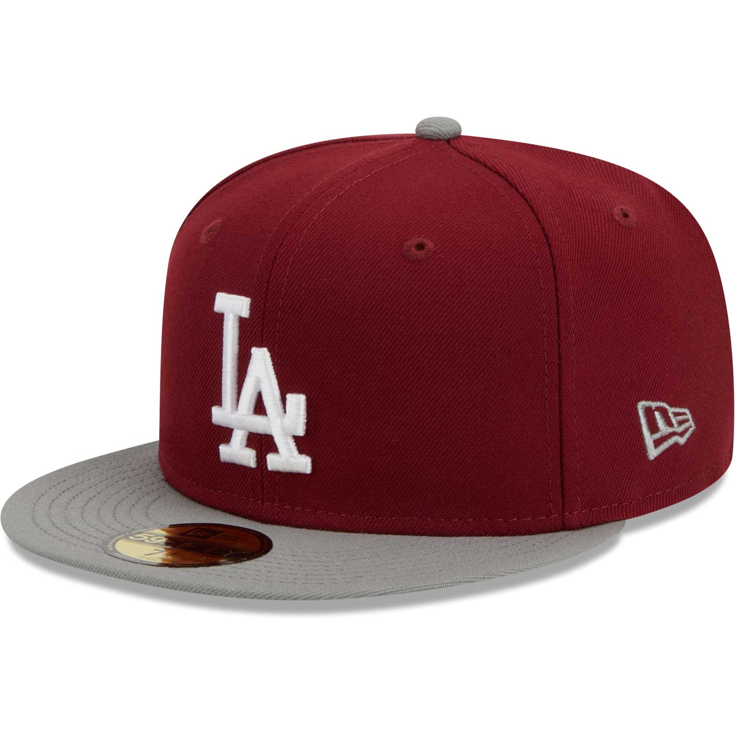 Los Angeles Dodgers New Era Two-Tone Color Pack 59FIFTY Fitted Hat - Cardinal