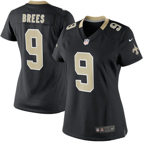 Women's Nike Drew Brees Black New Orleans Saints Player Game Jersey