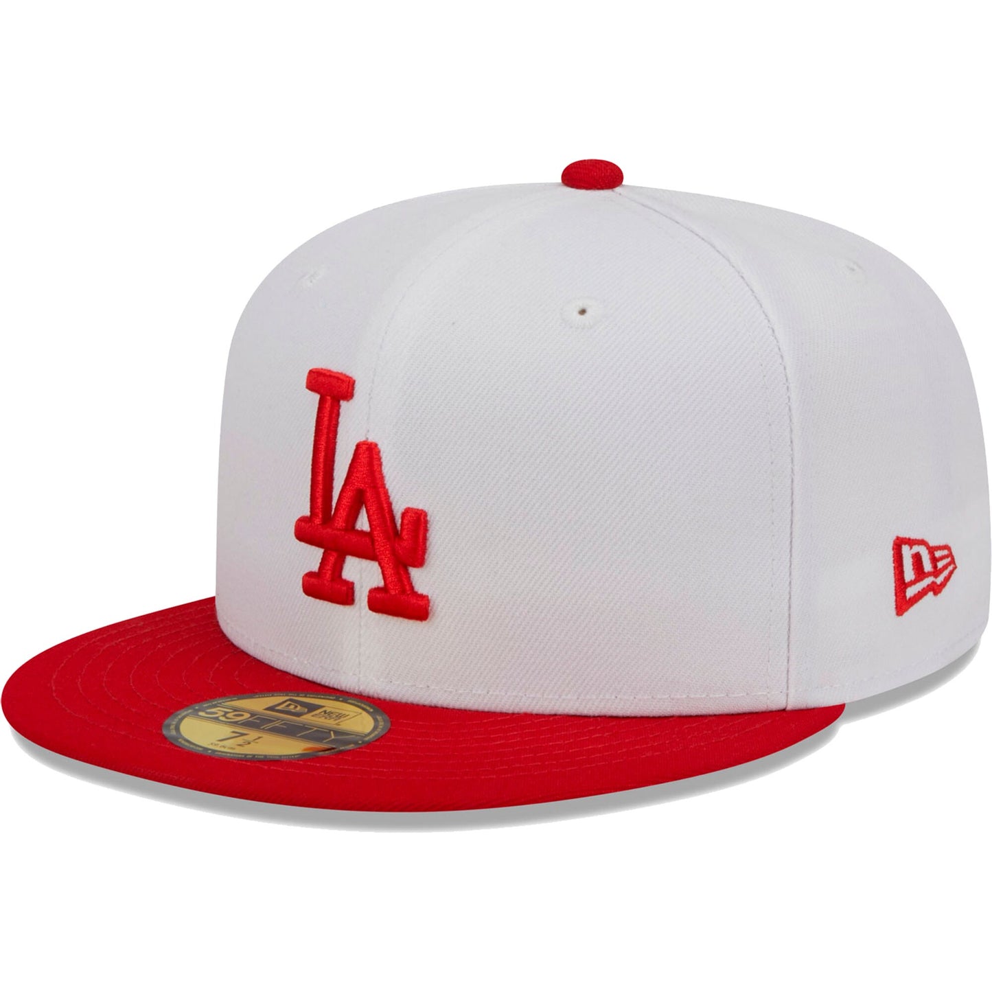 Los Angeles Dodgers New Era Optic 59FIFTY Fitted Hat - White/Red