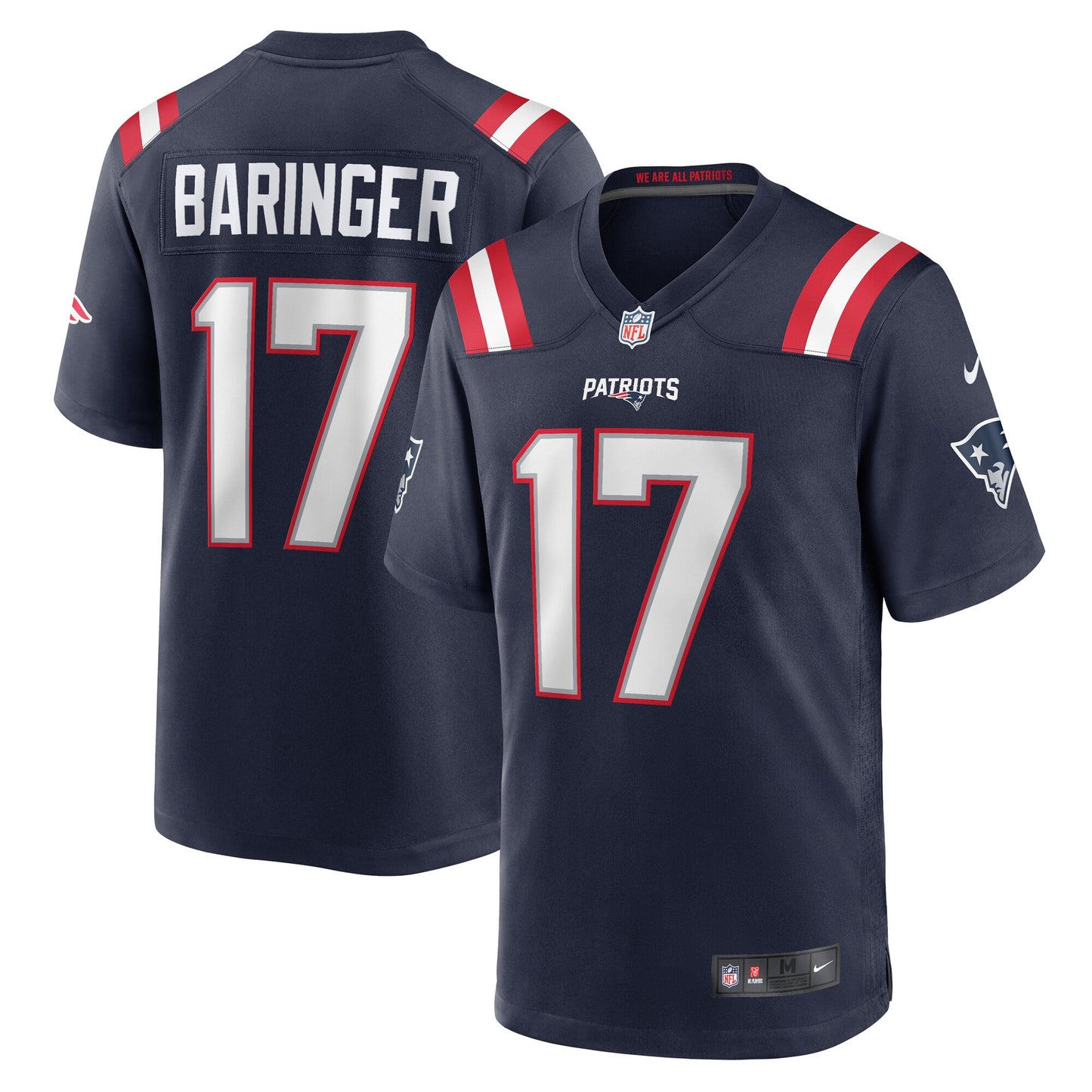Bryce Baringer New England Patriots Nike Team Game Jersey - Navy