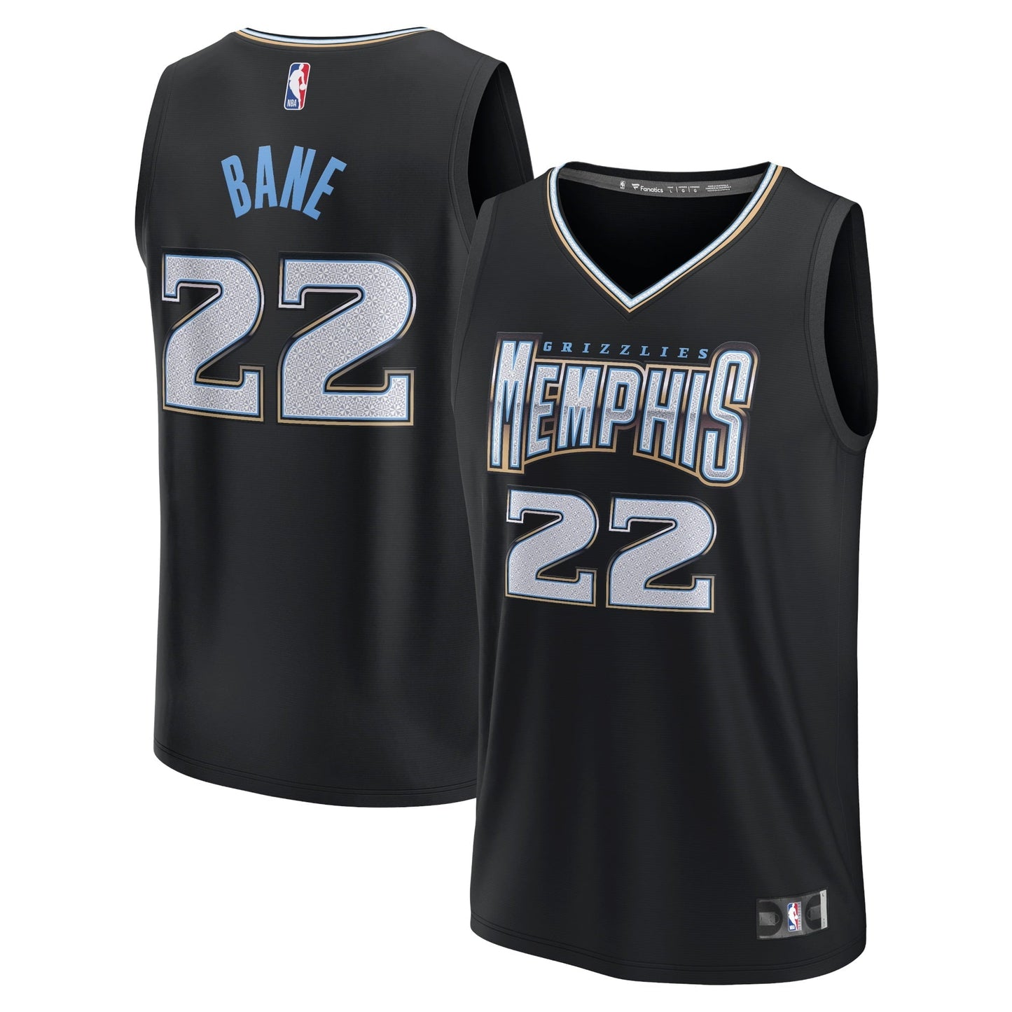 Men's Fanatics Branded Desmond Bane Black Memphis Grizzlies 2022/23 Fastbreak Jersey - City Edition
