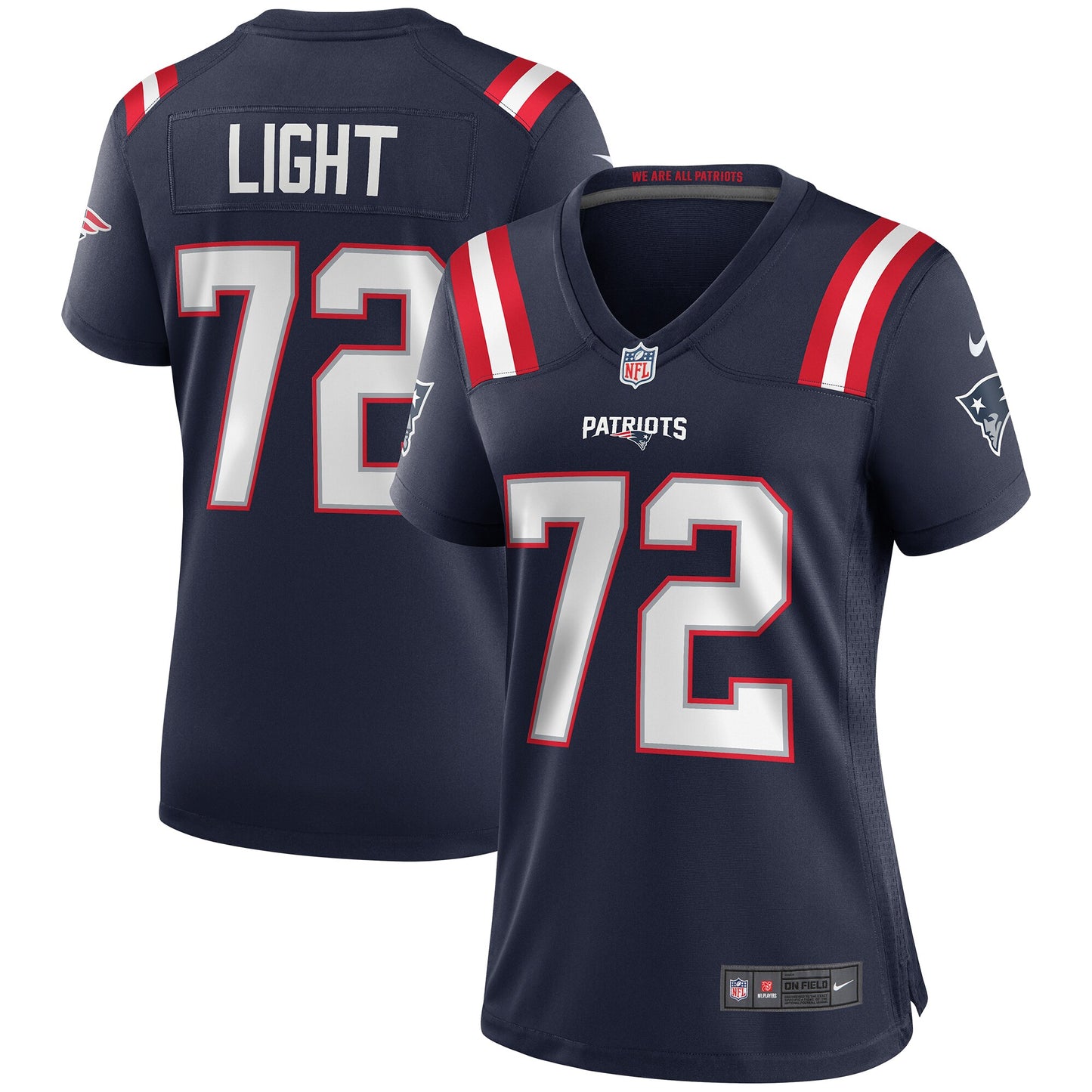 Matt Light New England Patriots Nike Women's Game Retired Player Jersey - Navy