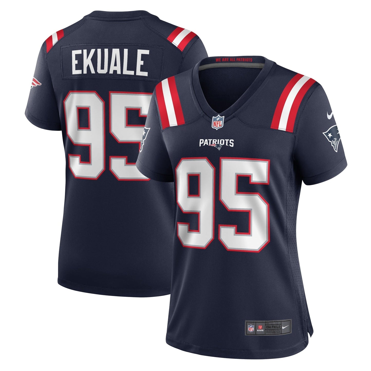 Women's Nike Daniel Ekuale Navy New England Patriots Game Player Jersey