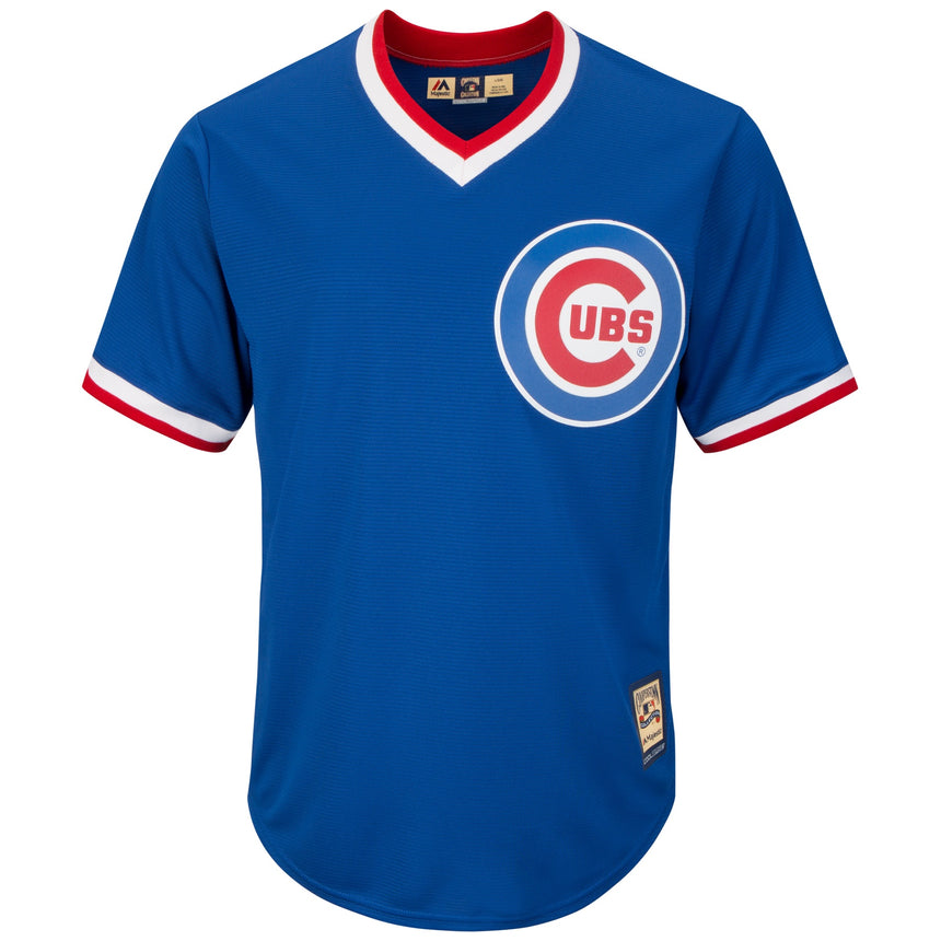 Men's Chicago Cubs Royal Blue Cooperstown Collection Cool Base Replica Jersey