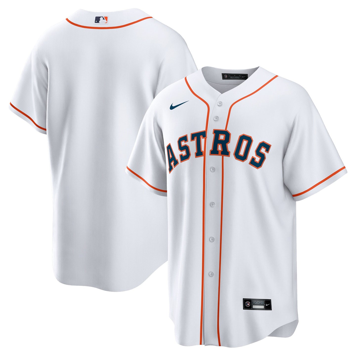 Houston Astros Nike Home Blank Replica Jersey - White
