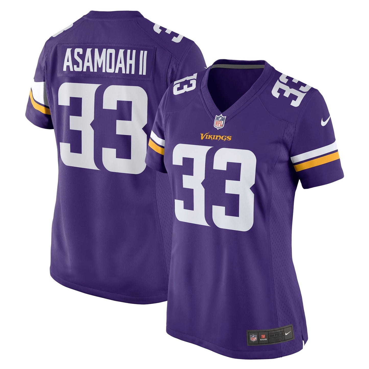 Women's Nike Brian Asamoah Purple Minnesota Vikings Player Game Jersey