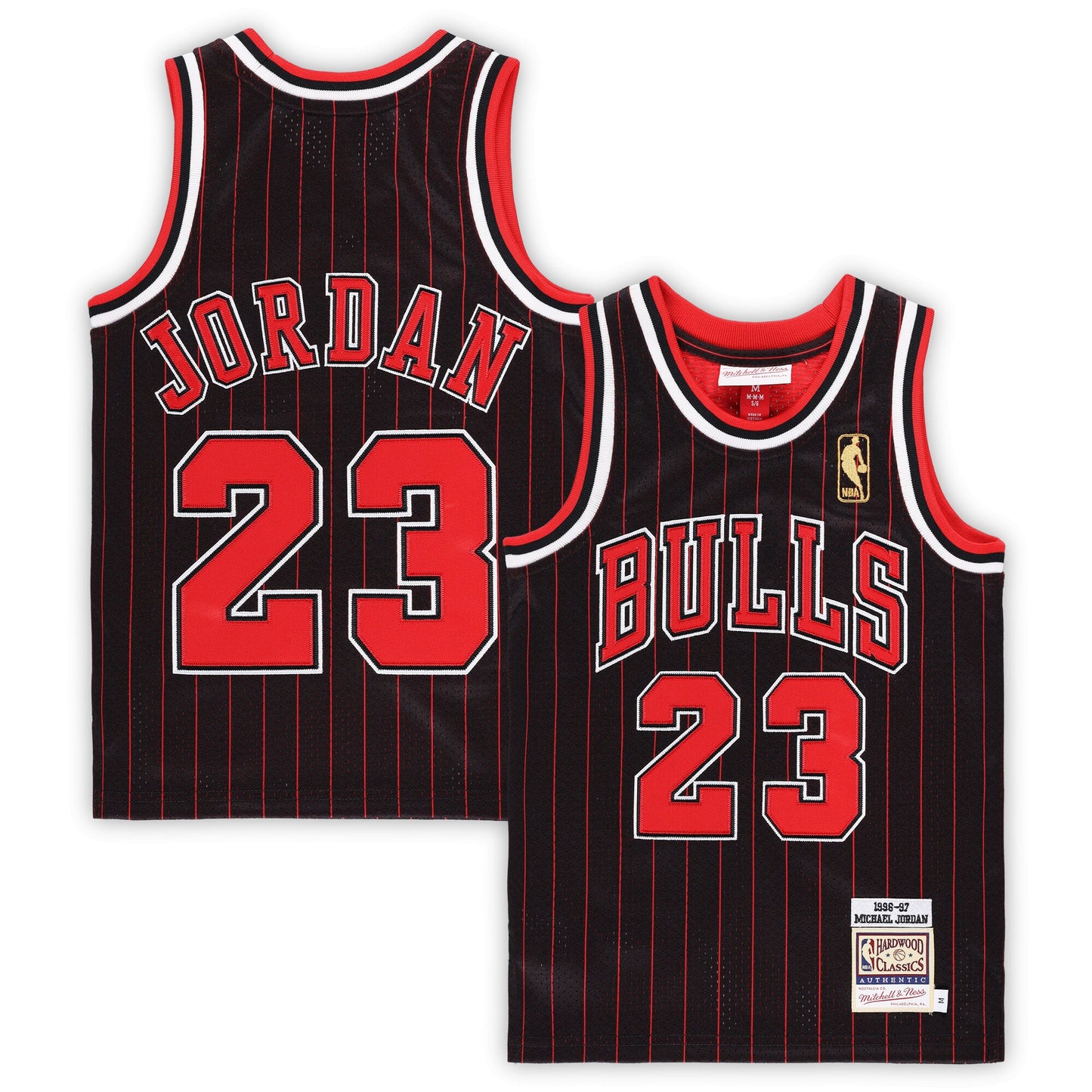 Michael Jordans Chicago Bulls Mitchell & Ness Preschool 1996/97 Hardwood Classics Authentic Jersey - Black