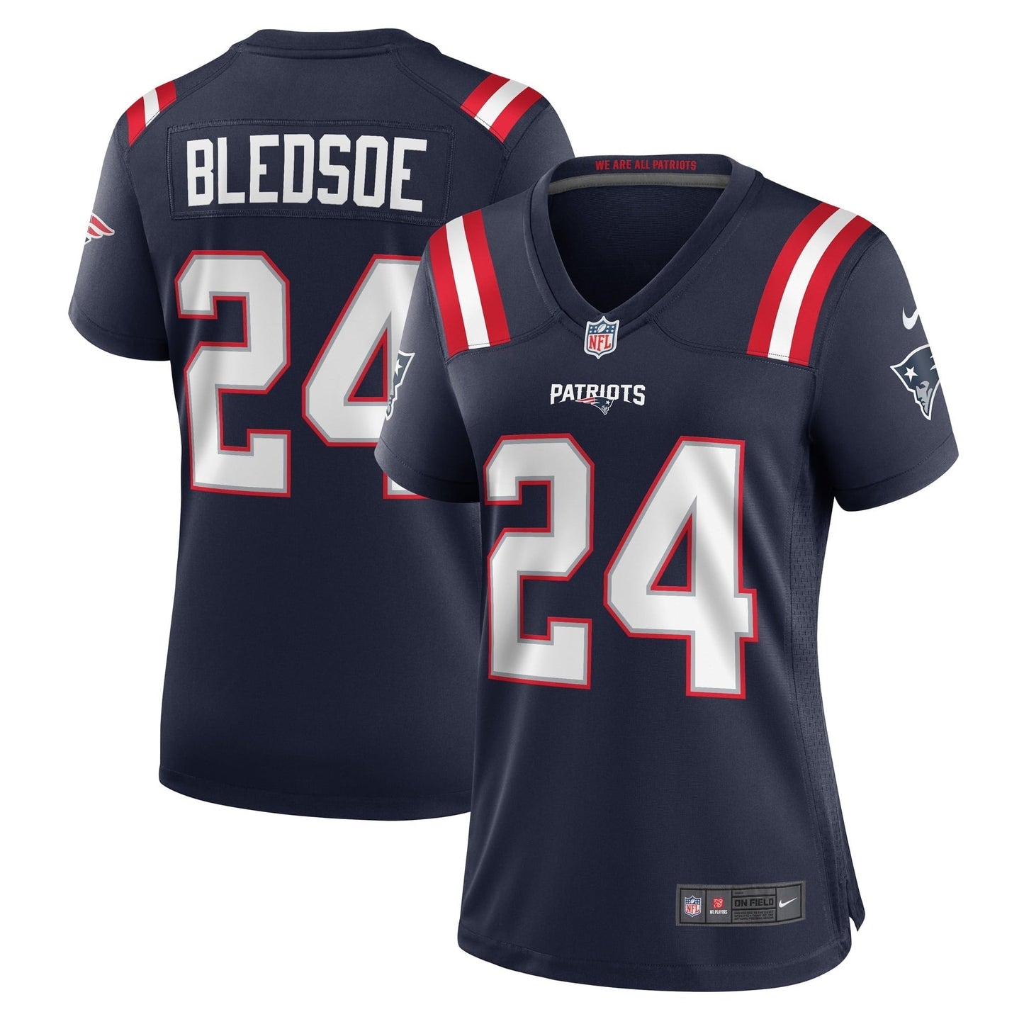 Women's Nike Joshuah Bledsoe Navy New England Patriots Game Player Jersey