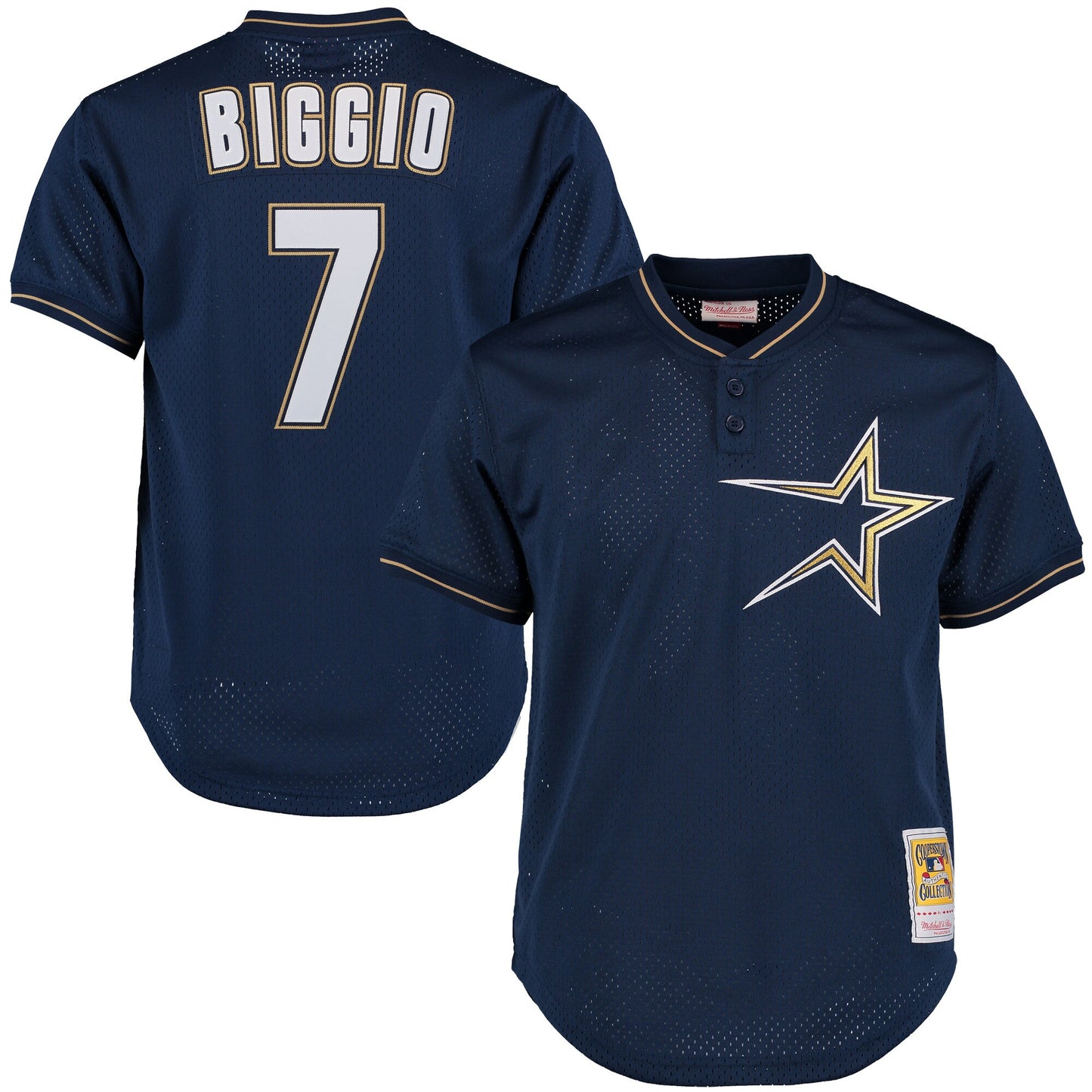 Craig Biggio Houston Astros Mitchell & Ness Cooperstown Collection Batting Practice Jersey - Navy