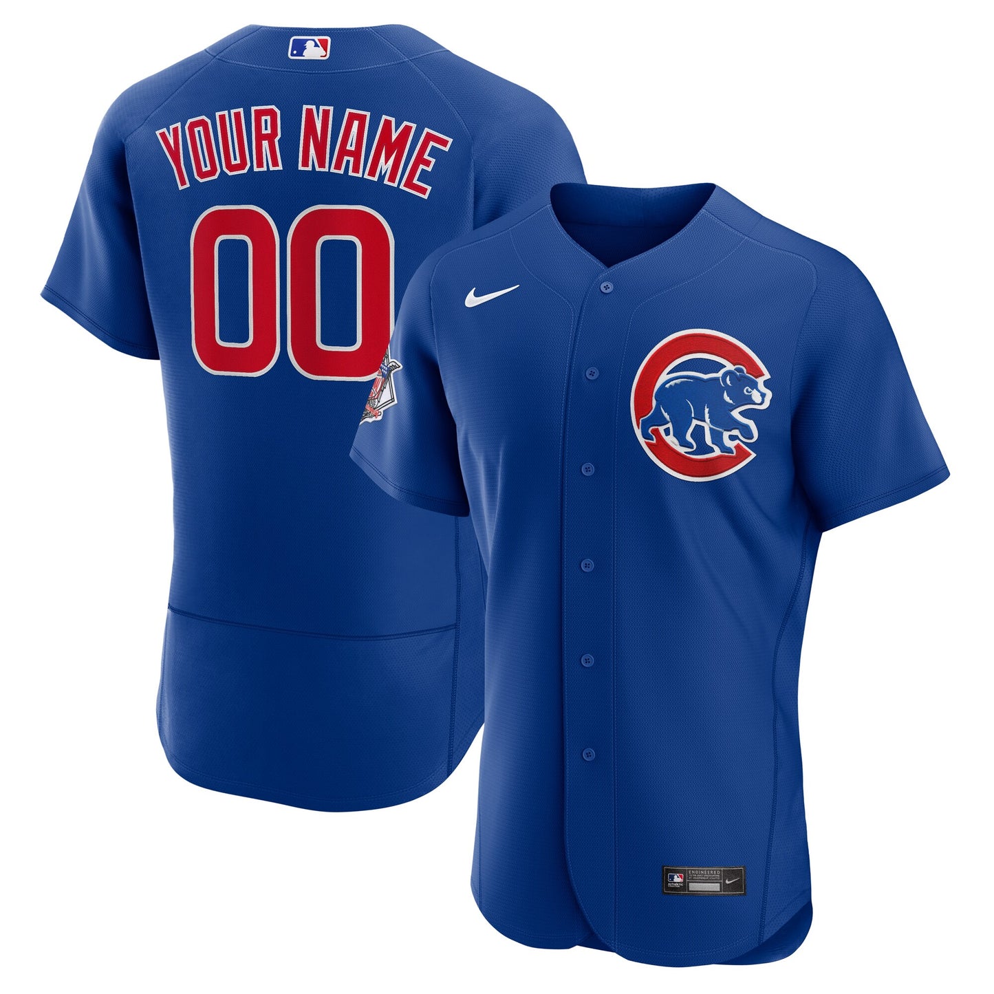 Chicago Cubs Nike Alternate Authentic Custom Jersey - Royal