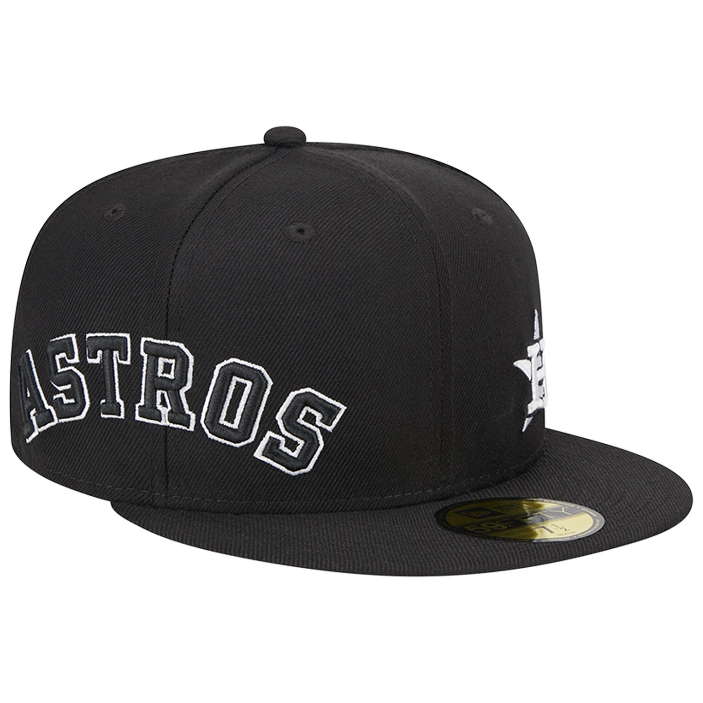 Houston Astros New Era Jersey 59FIFTY Fitted Hat - Black