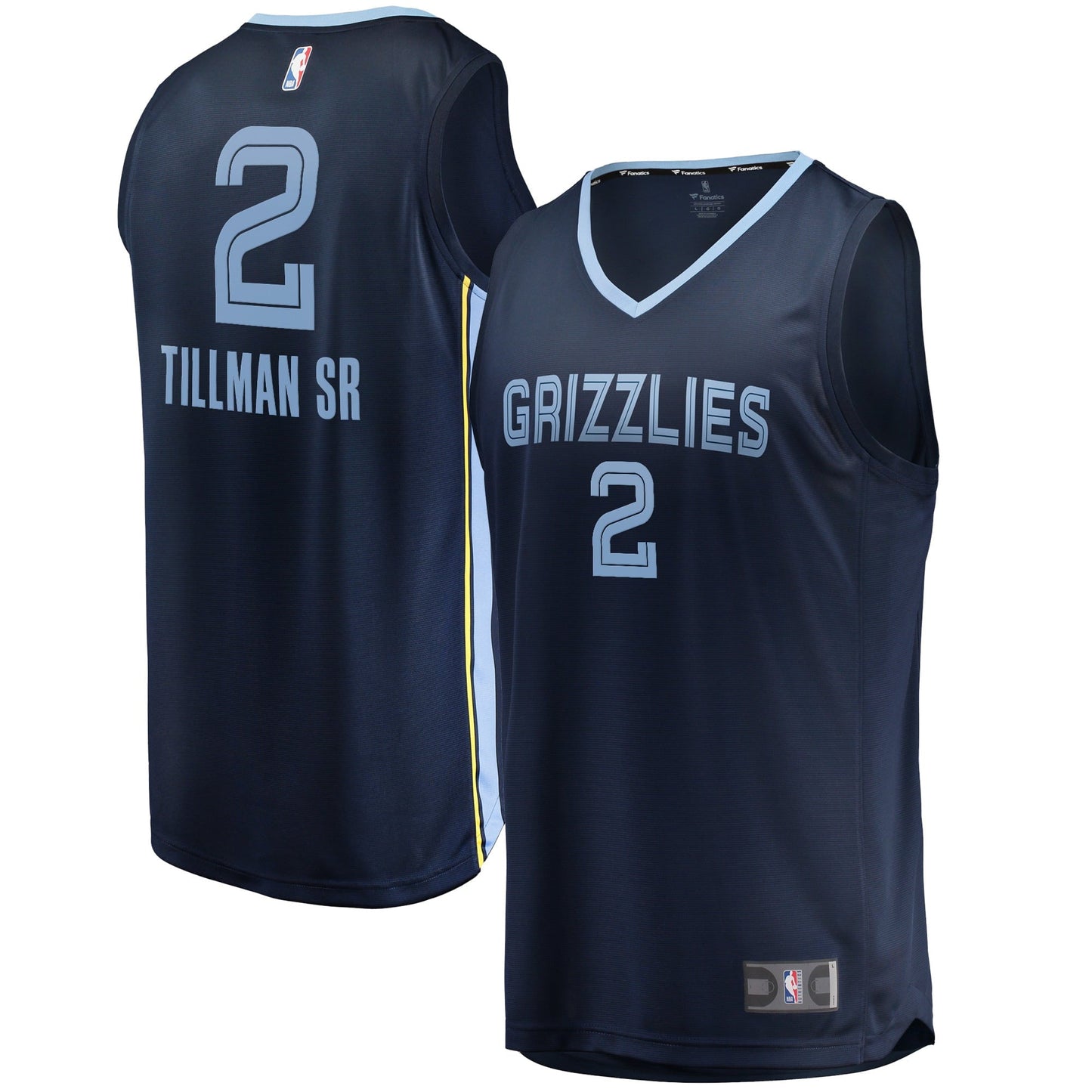 Men's Fanatics Branded Xavier Tillman Sr. Navy Memphis Grizzlies 2021/22 Fast Break Replica Jersey - Icon Edition