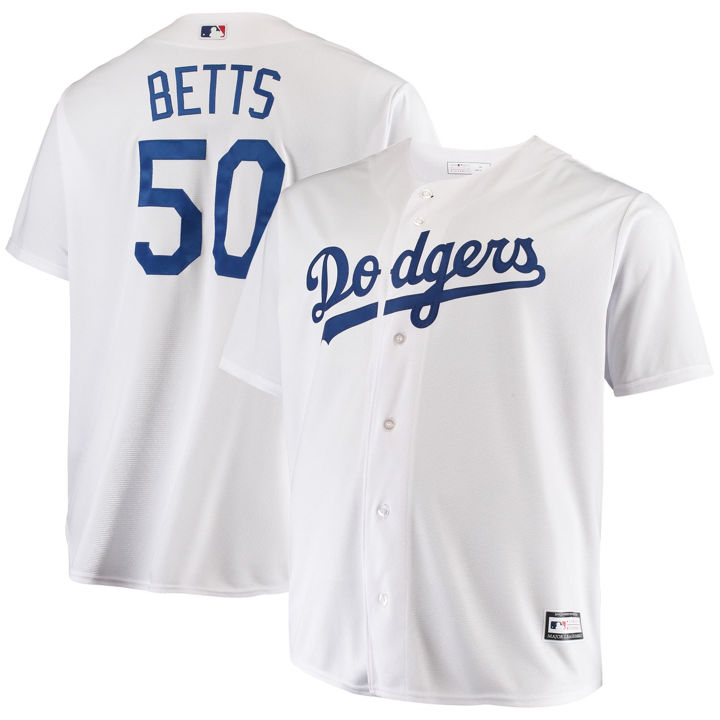 Mookie Betts Los Angeles Dodgers Big & Tall Replica Player Jersey - White