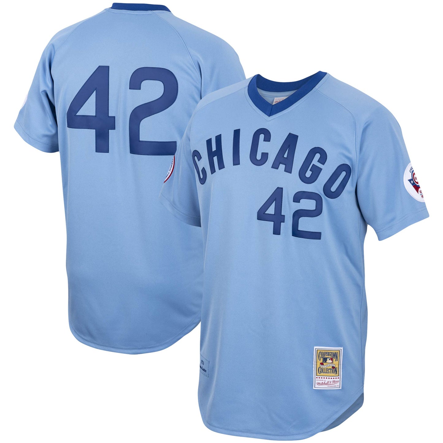 Bruce Sutter Chicago Cubs Mitchell & Ness Road 1976 Cooperstown Collection Authentic Jersey - Light Blue