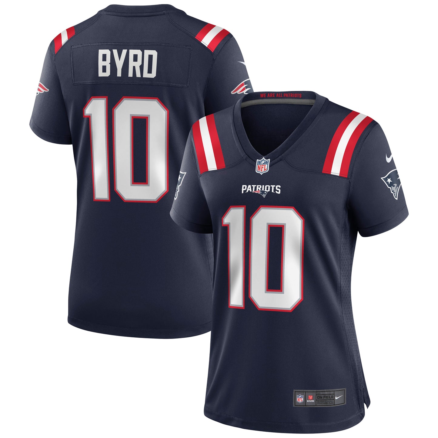 Damiere Byrd New England Patriots Nike Women's Game Jersey - Navy
