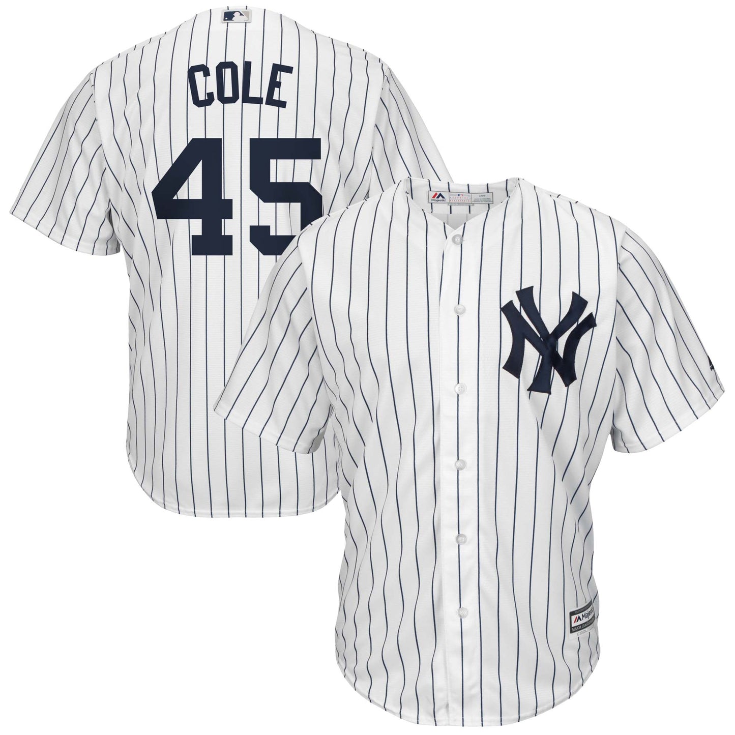 Gerrit Cole New York Yankees Big & Tall Replica Player Jersey - White/Navy