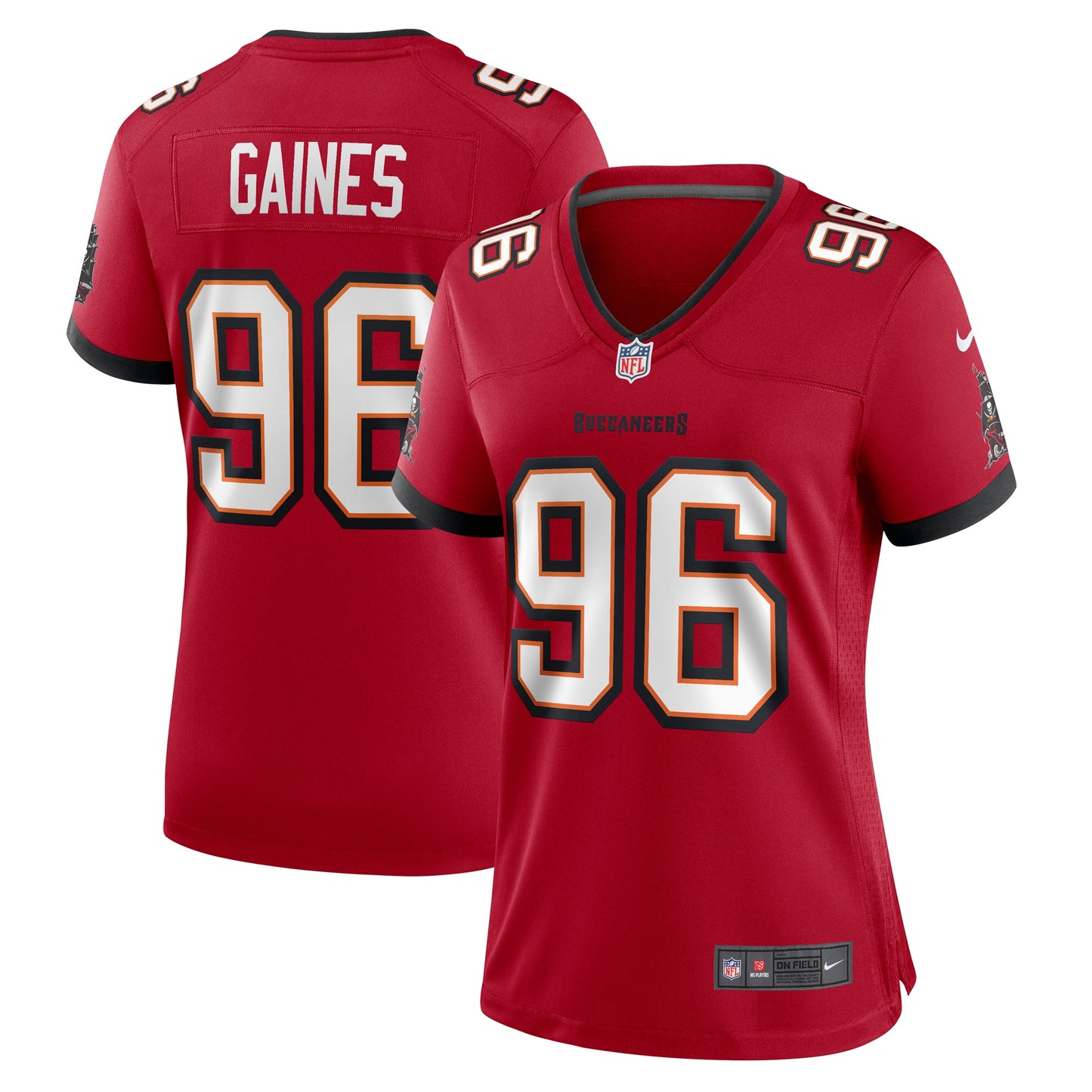 Greg Gaines Tampa Bay Buccaneers Nike Women's Game Player Jersey - Red