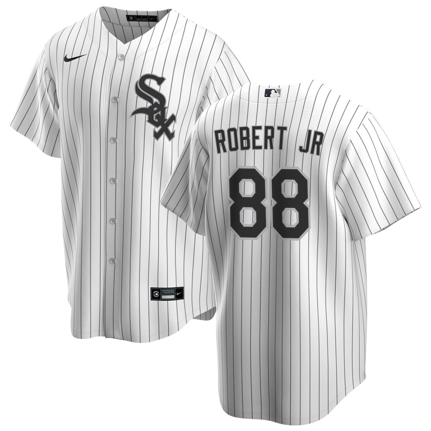 Men's Luis Robert Jr. Chicago White Sox White Home Premium Stitch Replica Jersey