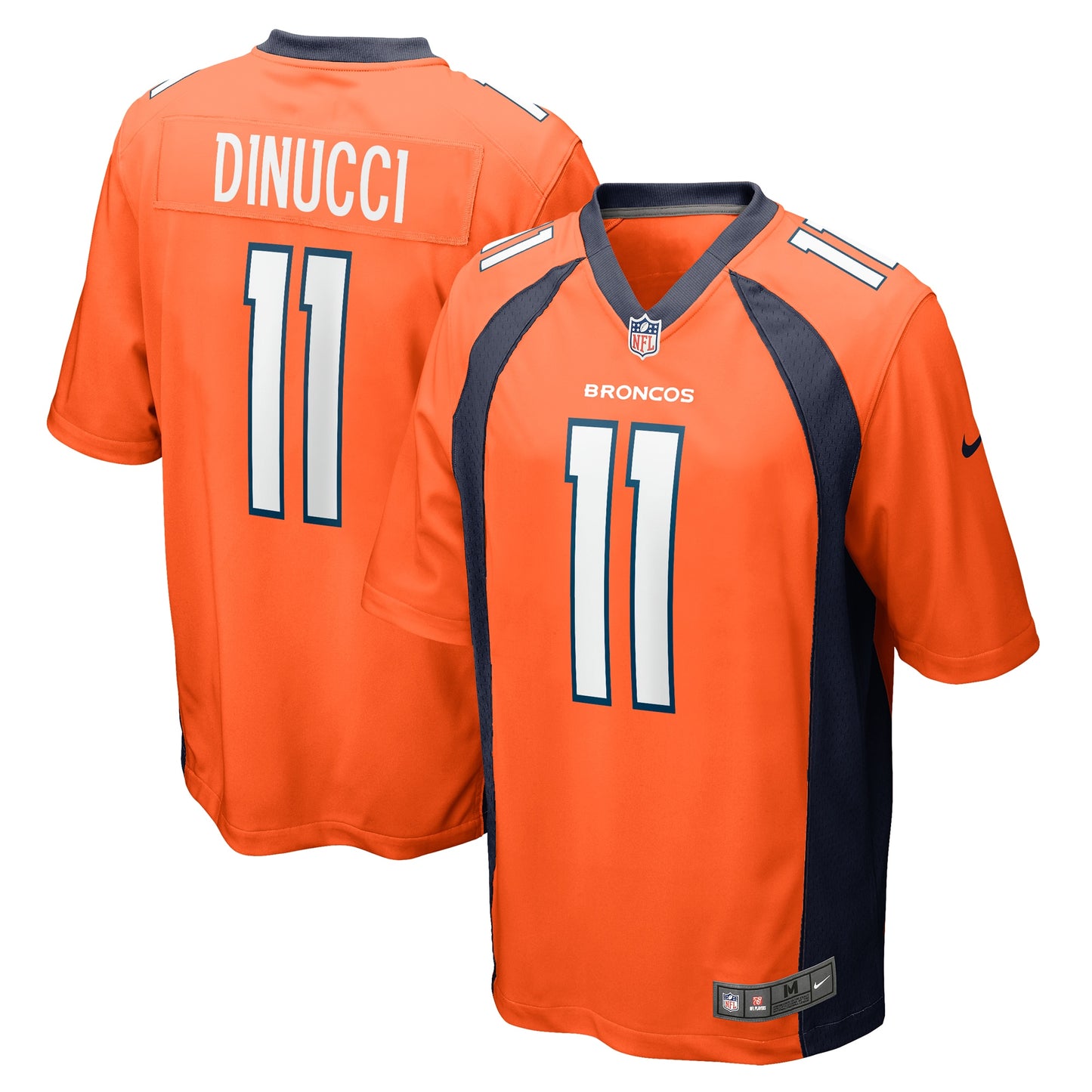 Ben DiNucci Denver Broncos Nike Team Game Jersey - Orange