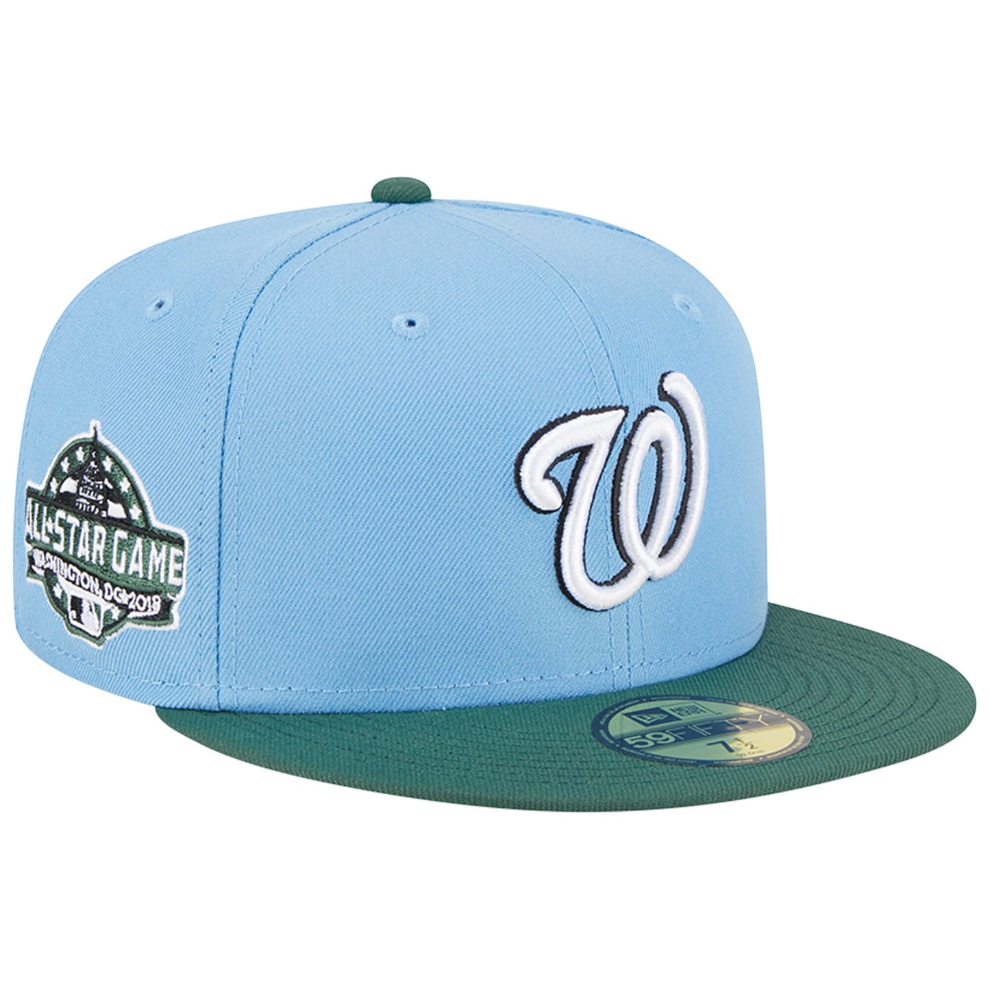 Washington Nationals New Era 2018 MLB All-Star Game 59FIFTY Fitted Hat - Sky Blue/Cilantro