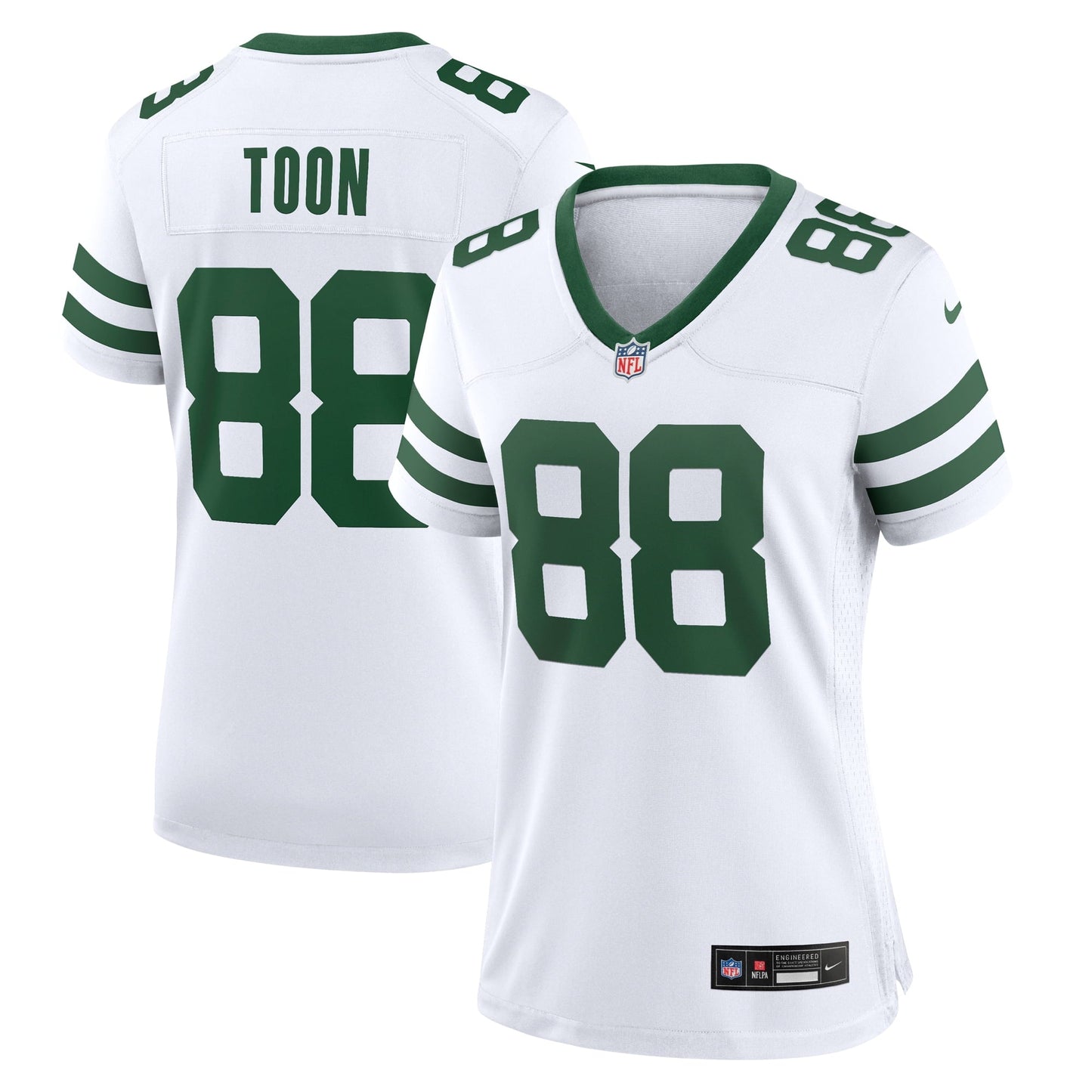 Women's Nike Al Toon White New York Jets Legacy Retired Player Game Jersey