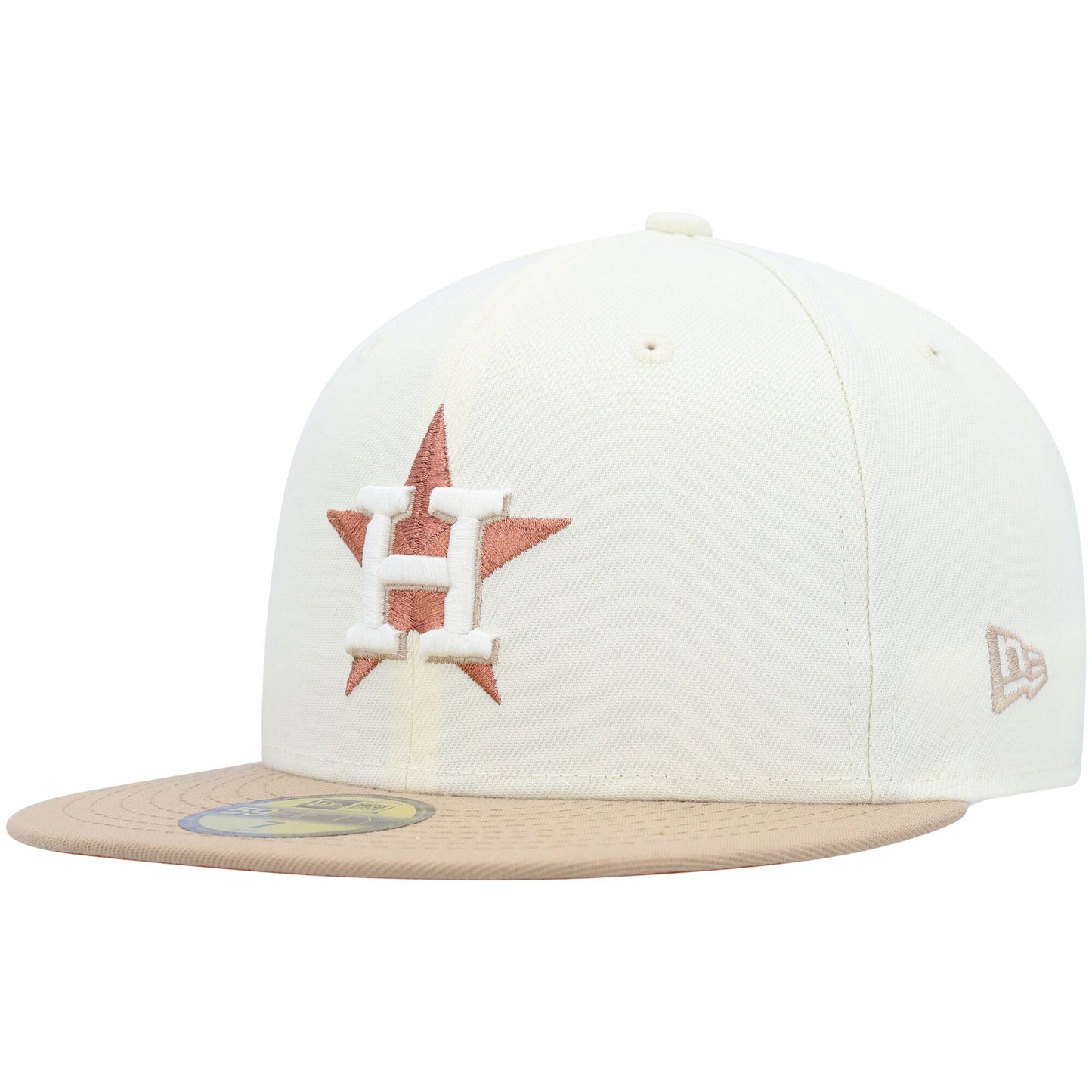 Houston Astros New Era Chrome Camel Rust Undervisor 59FIFTY Fitted Hat - Cream