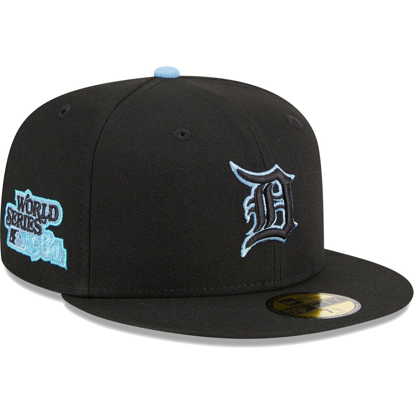 Detroit Tigers New Era Pastel Undervisor 59FIFTY Fitted Hat - Black