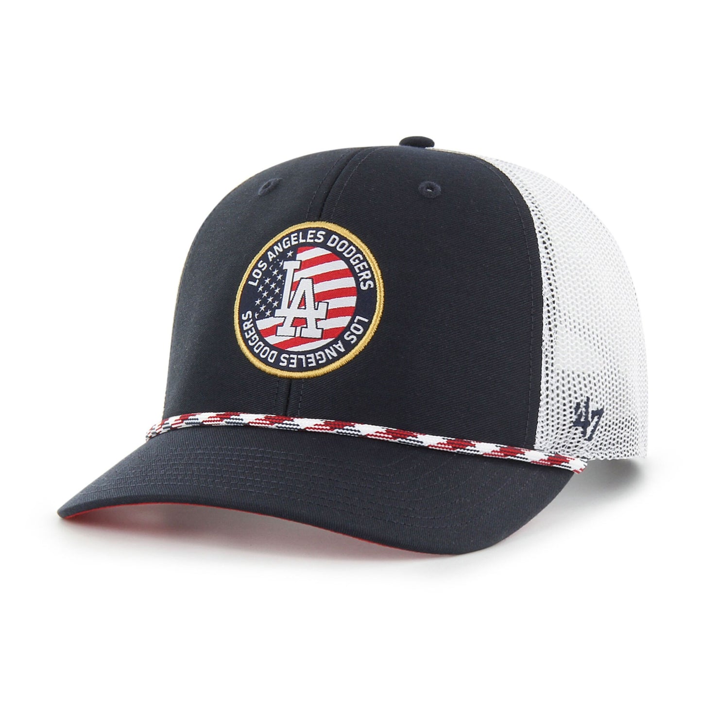 Los Angeles Dodgers '47 Union Patch Trucker Adjustable Hat - Navy