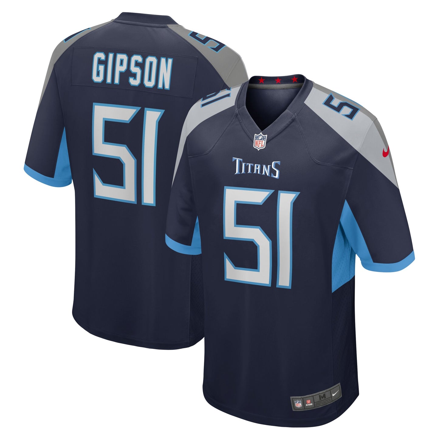 Trevis Gipson Tennessee Titans Nike Team Game Jersey - Navy
