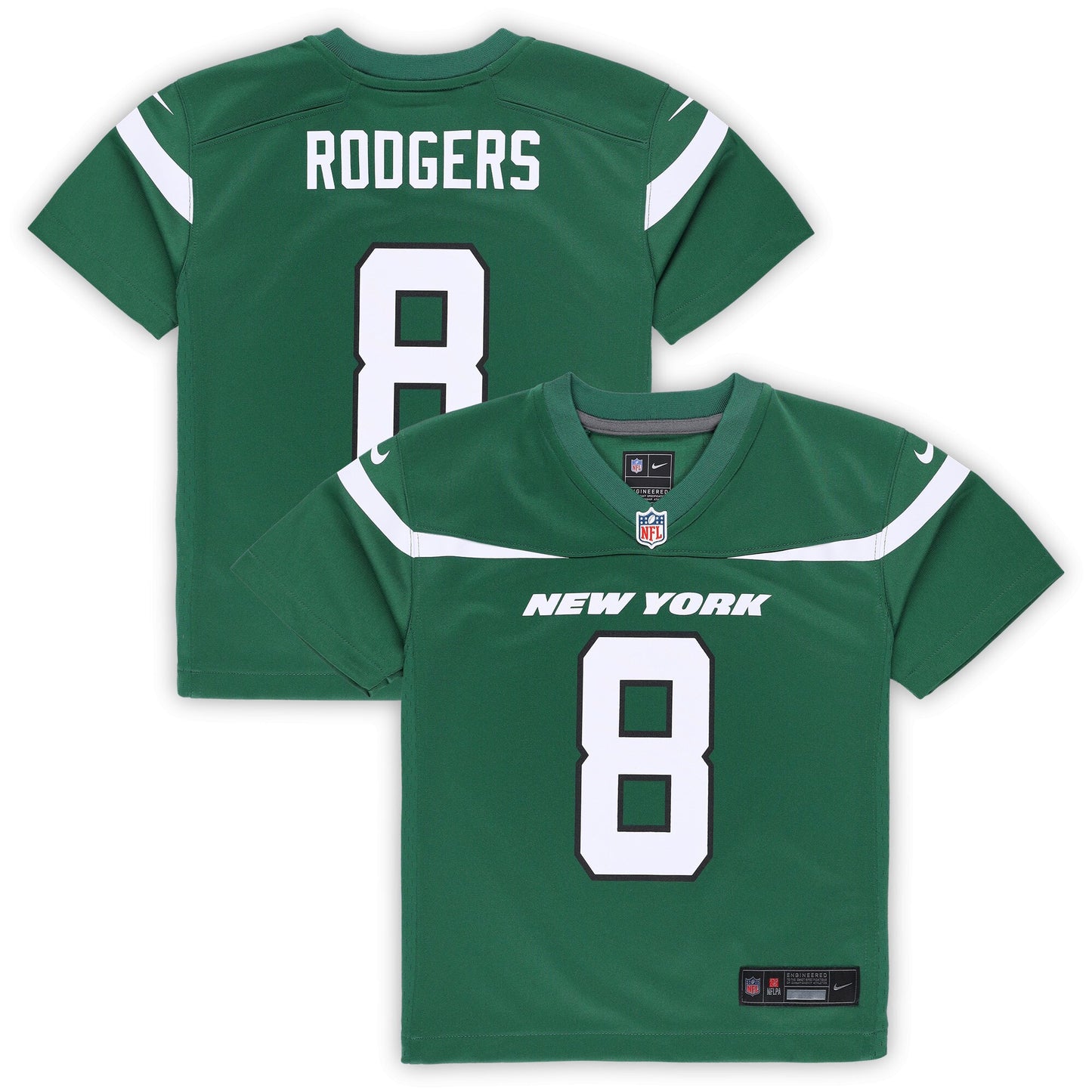 Aaron Rodgers New York Jets Nike Toddler Game Jersey - Gotham Green