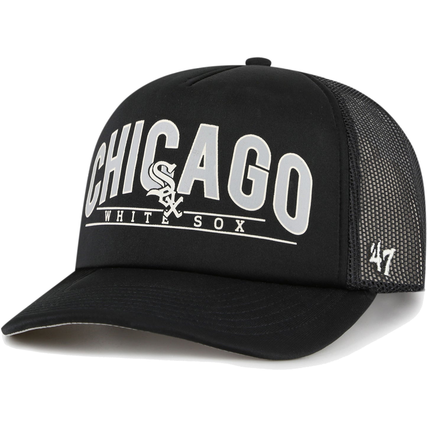 Chicago White Sox '47 Backhaul Foam Trucker Snapback Hat - Black