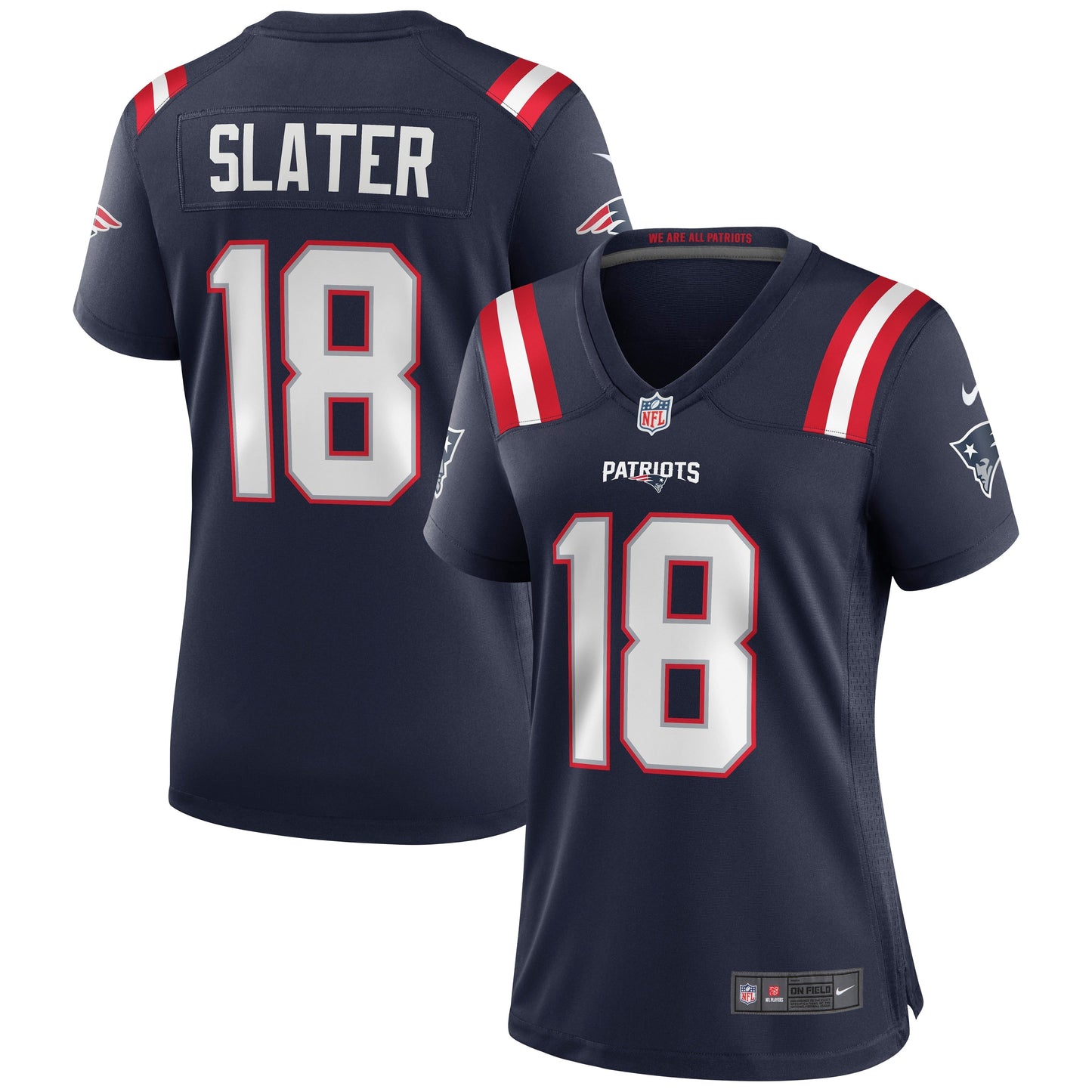 Women's Nike Matthew Slater Navy New England Patriots Game Jersey