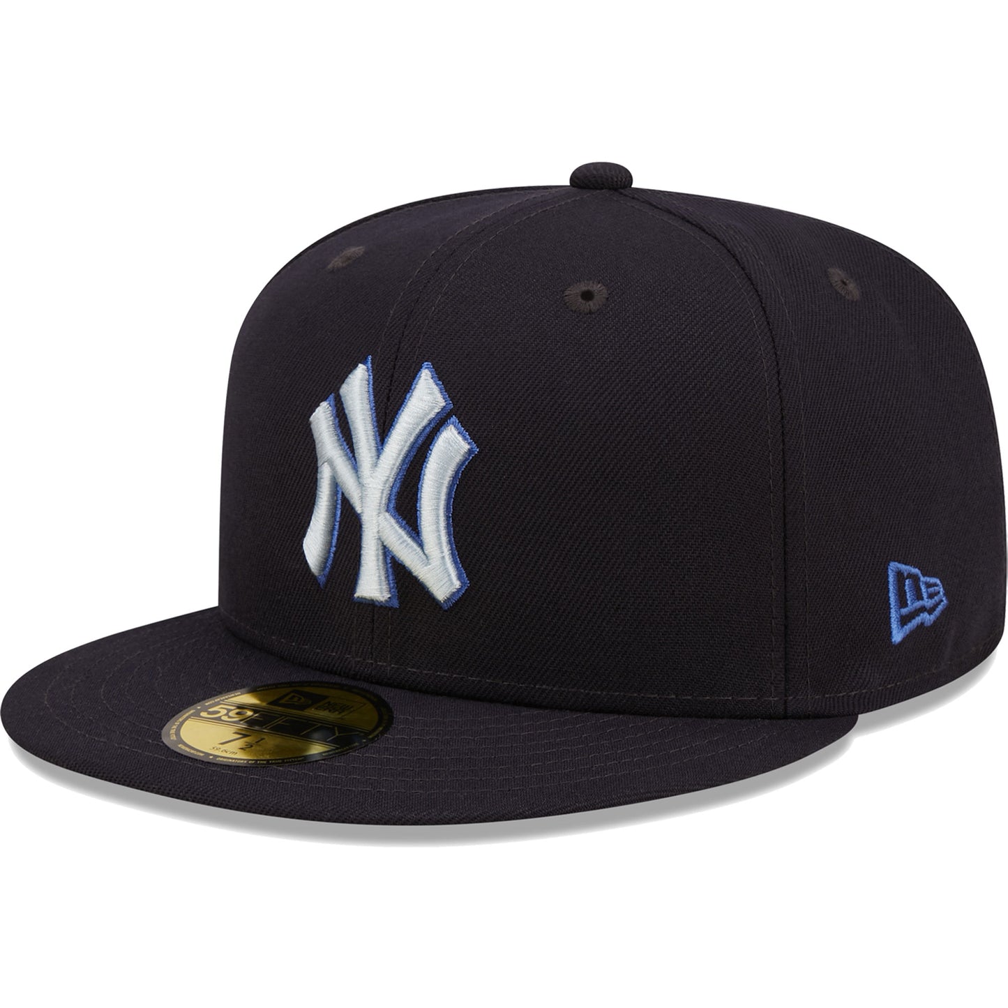 New York Yankees New Era Monochrome Camo 59FIFTY Fitted Hat - Navy