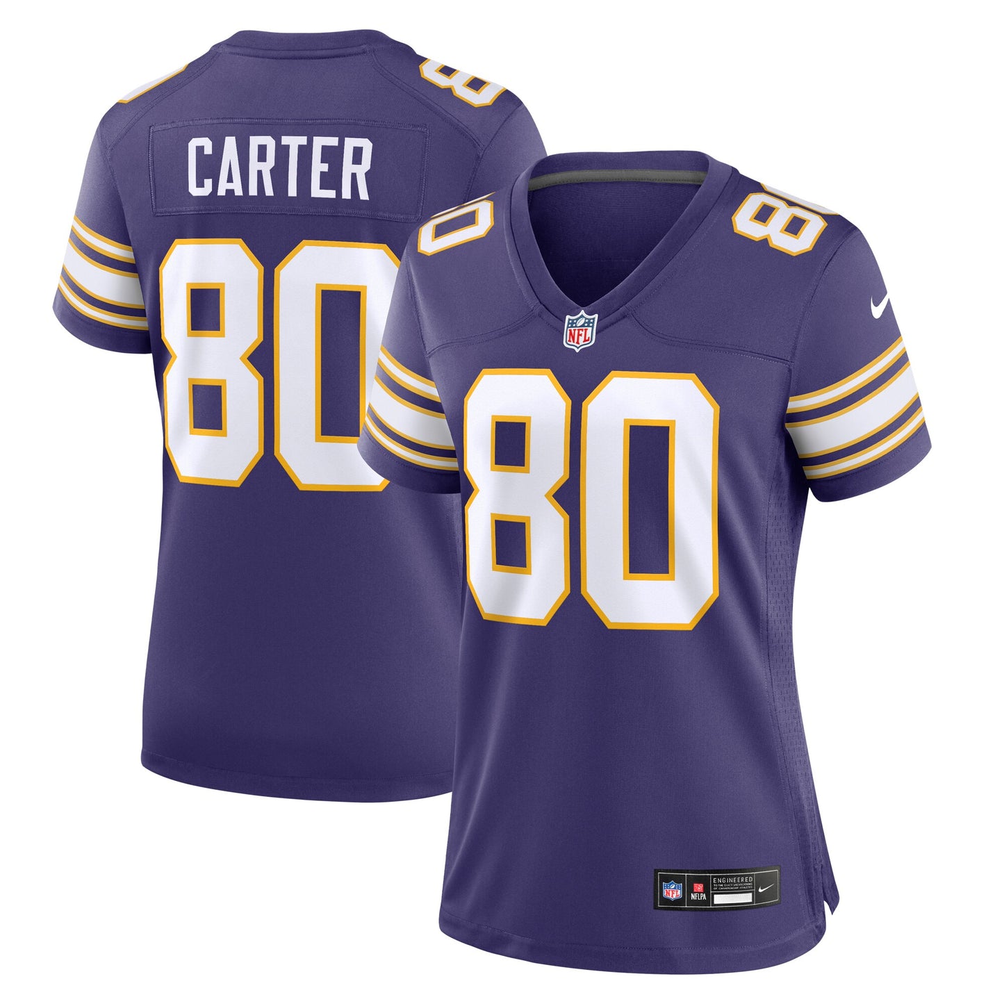 Cris Carter Minnesota Vikings Nike Women's Classic Retired Player Game Jersey - Purple
