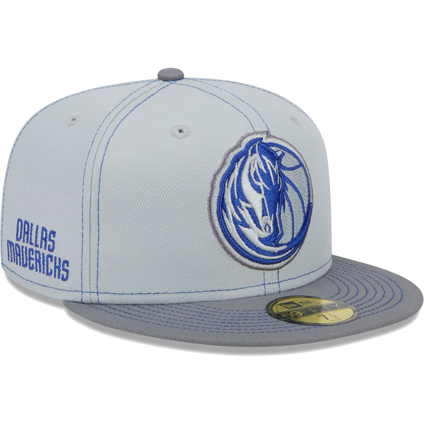 Dallas Mavericks New Era Color Pop 59FIFTY Fitted Hat - Gray