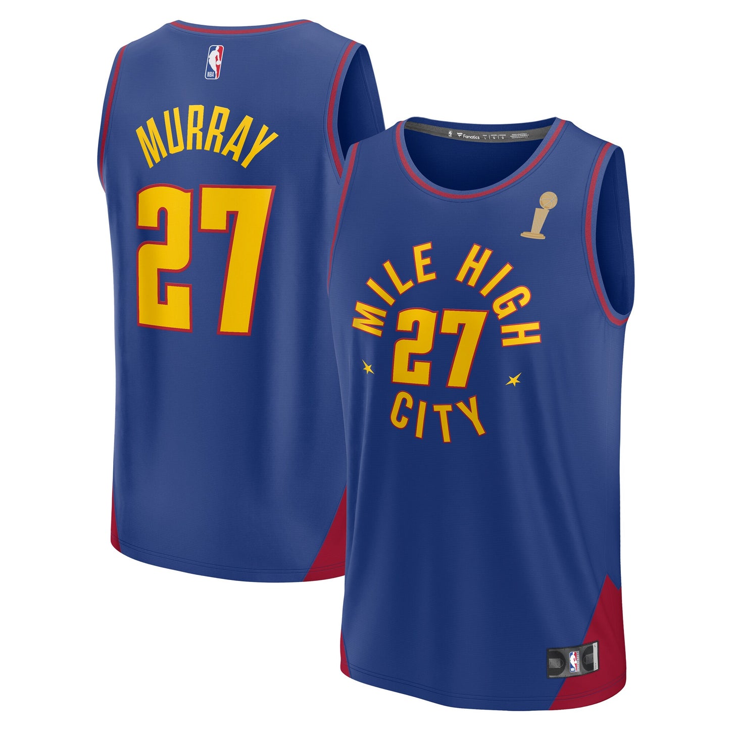 Jamal Murray Denver Nuggets Fanatics Branded Blue 2023 NBA Finals Champions Fast Break Player Jersey - Statement Edition
