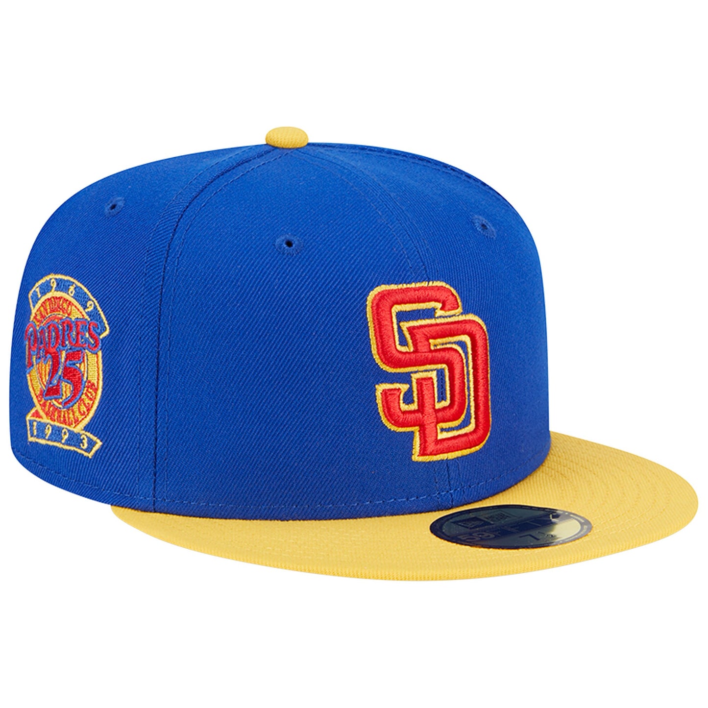 San Diego Padres New Era Empire 59FIFTY Fitted Hat - Royal/Yellow
