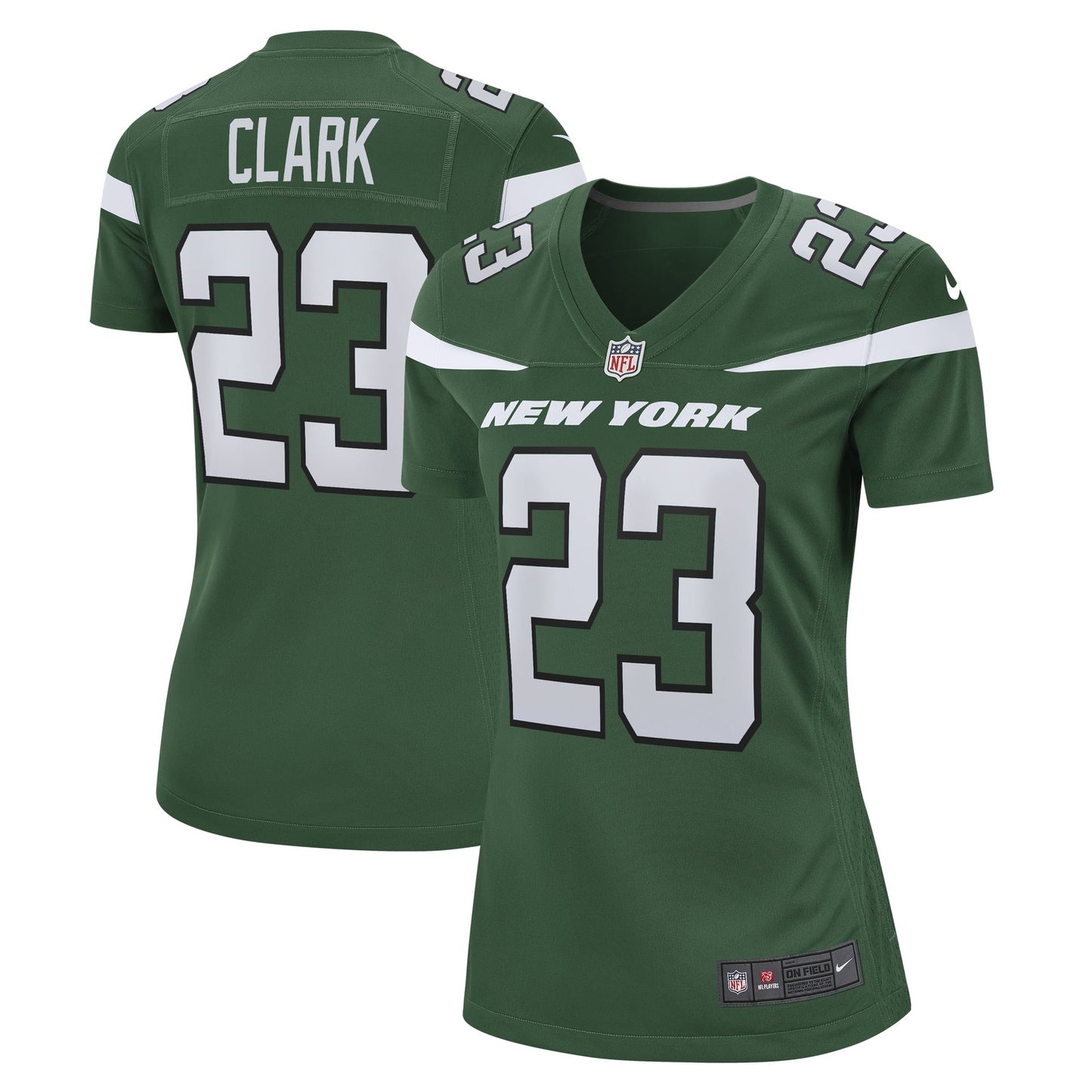 Women's Nike Chuck Clark Gotham Green New York Jets Team Game Jersey