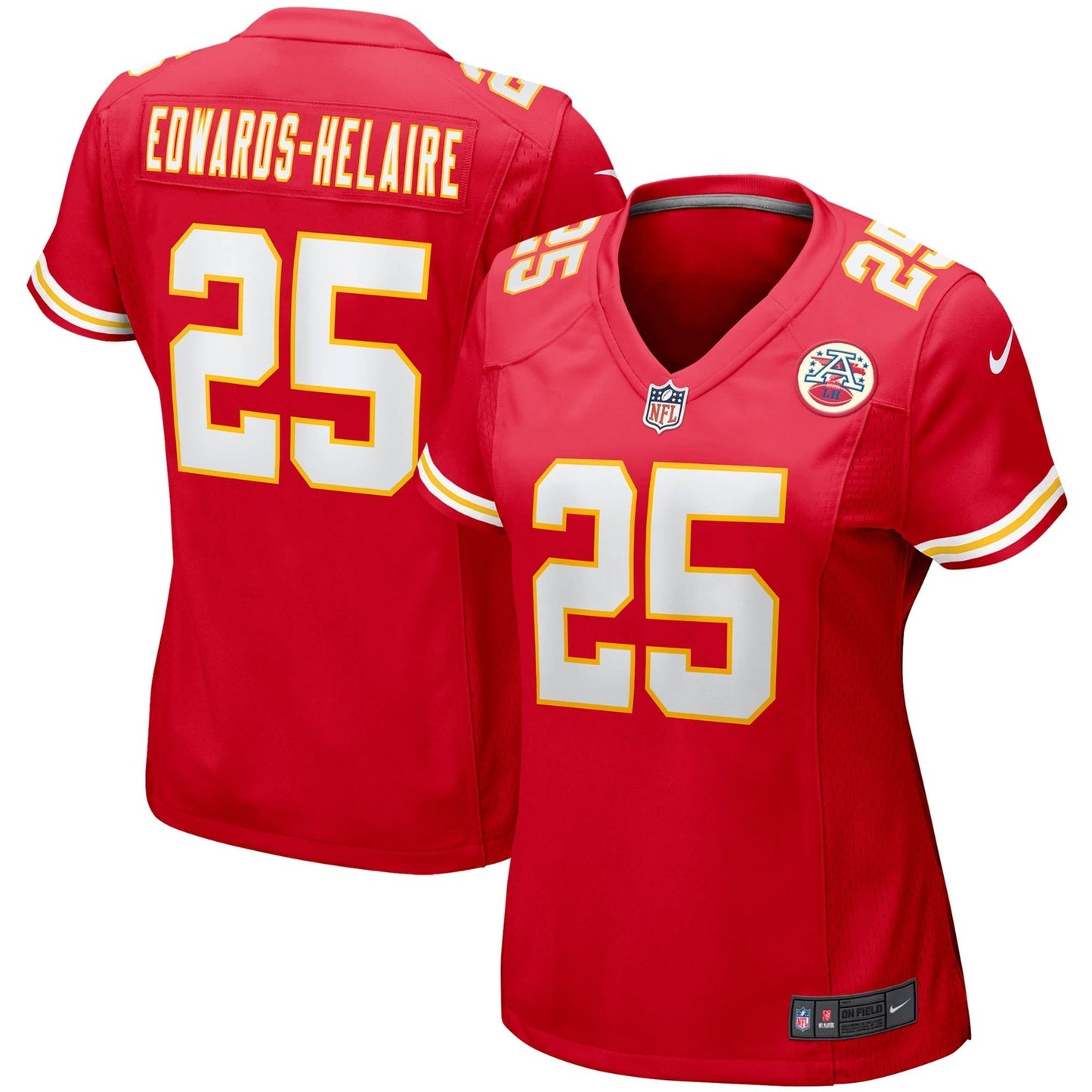 Women's Nike Clyde Edwards-Helaire Red Kansas City Chiefs Player Game Team Jersey