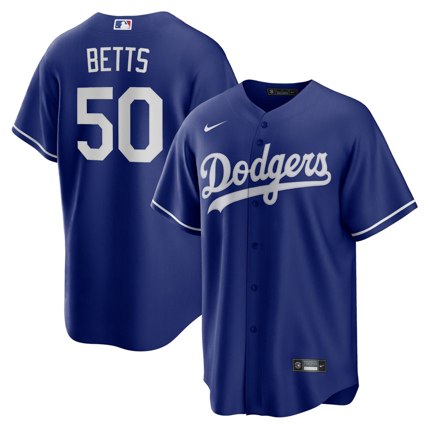 Men's Los Angeles Dodgers Mookie Betts Royal Alternate Replica Player Name Jersey