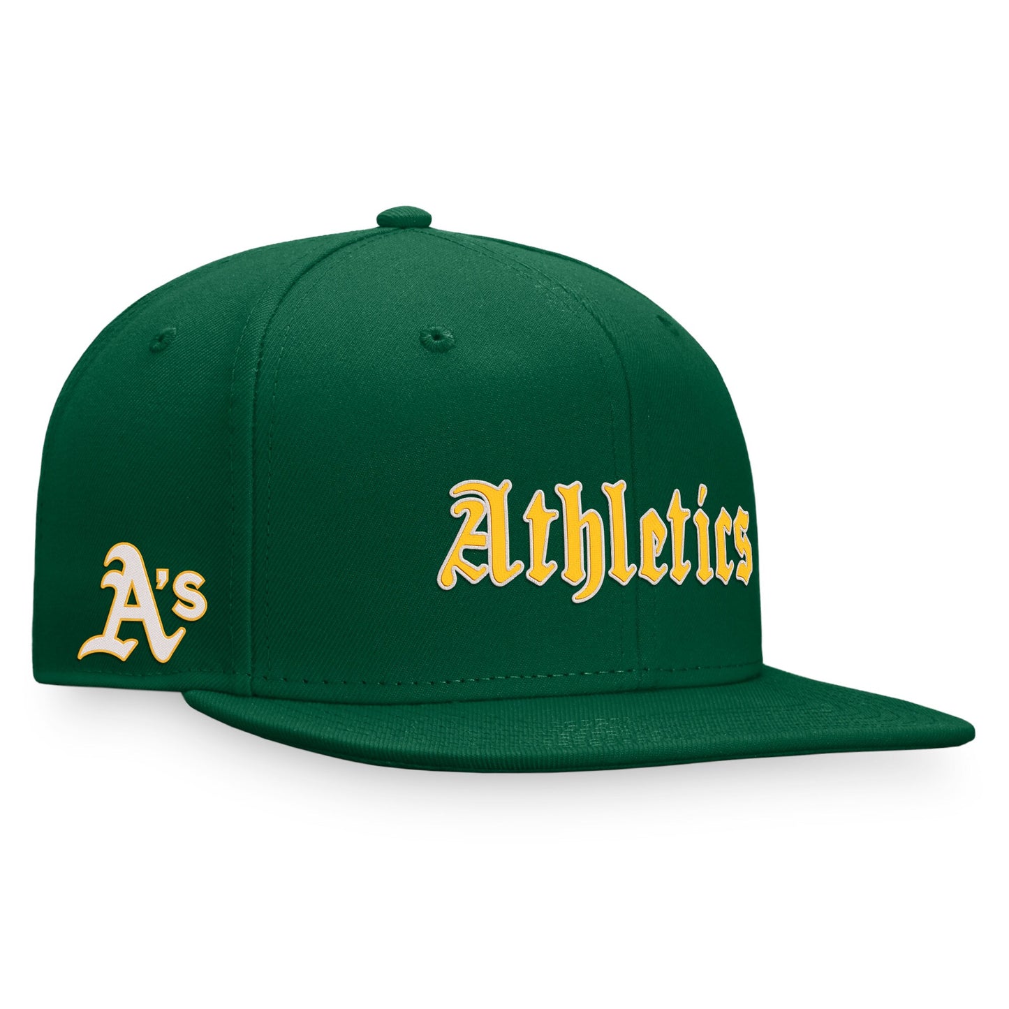 Oakland Athletics Fanatics Branded Gothic Script Fitted Hat - Green