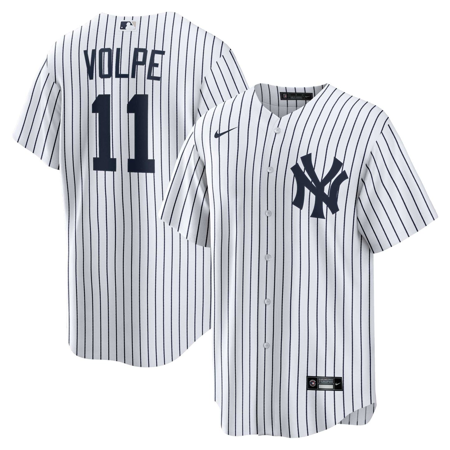 Men's Nike Anthony Volpe White New York Yankees Home Replica Player Jersey