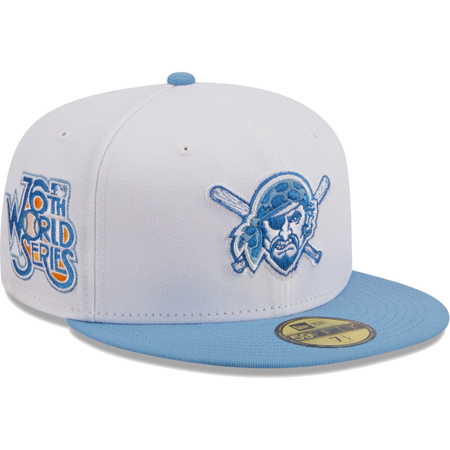 Pittsburgh Pirates New Era Sky 59FIFTY Fitted Hat - White