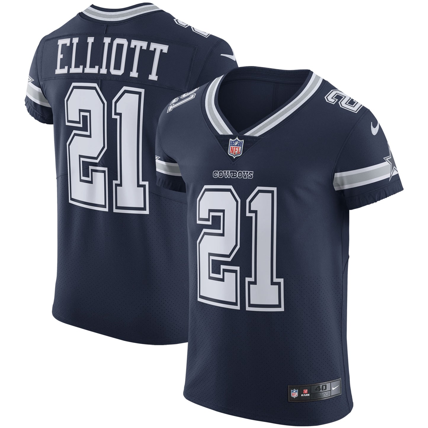 Ezekiel Elliott Dallas Cowboys Nike Vapor Elite Jersey - Navy