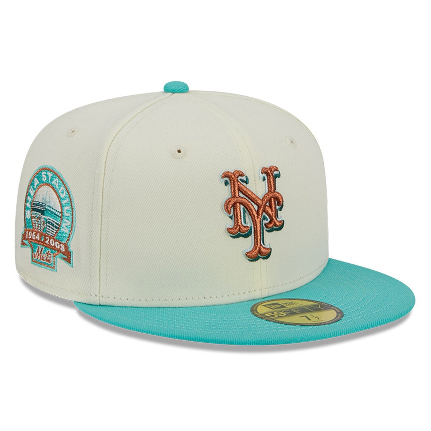 New York Mets New Era City Icon 59FIFTY Fitted Hat - White