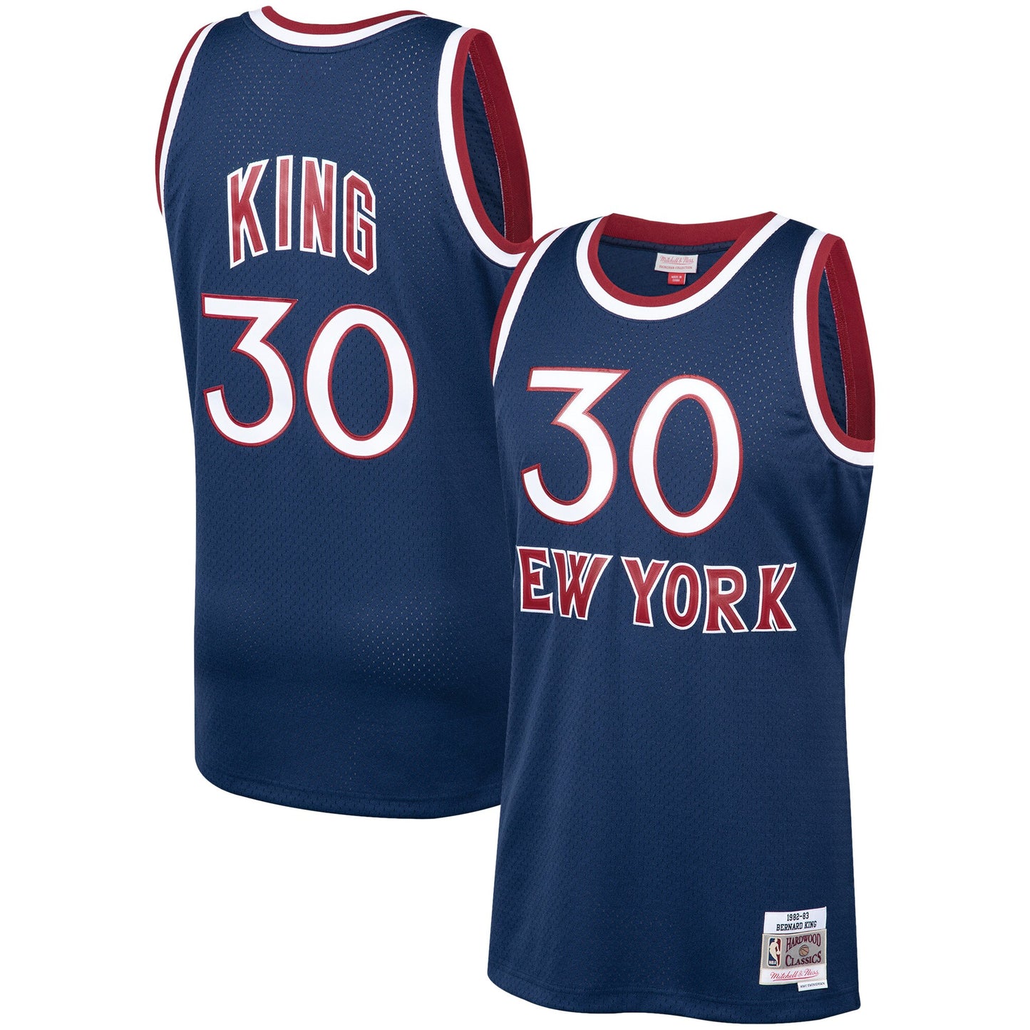 Bernard King New York Knicks Mitchell & Ness Hardwood Classics Swingman Jersey - Navy